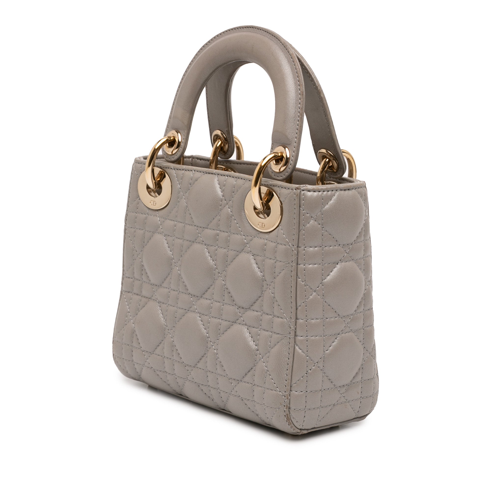 Dior Mini Lambskin Cannage Lady Dior - image 2