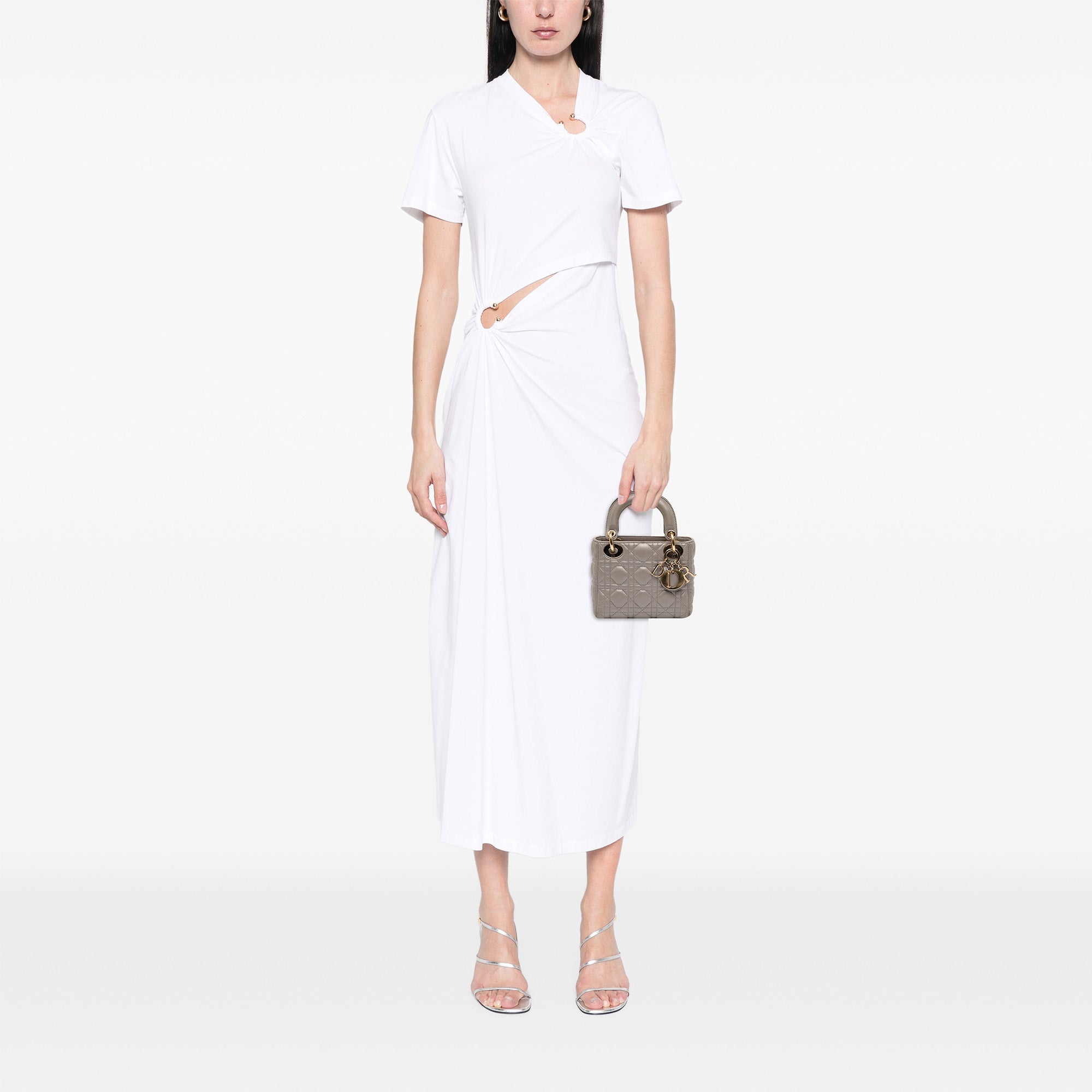Dior Mini Lambskin Cannage Lady Dior - image 7