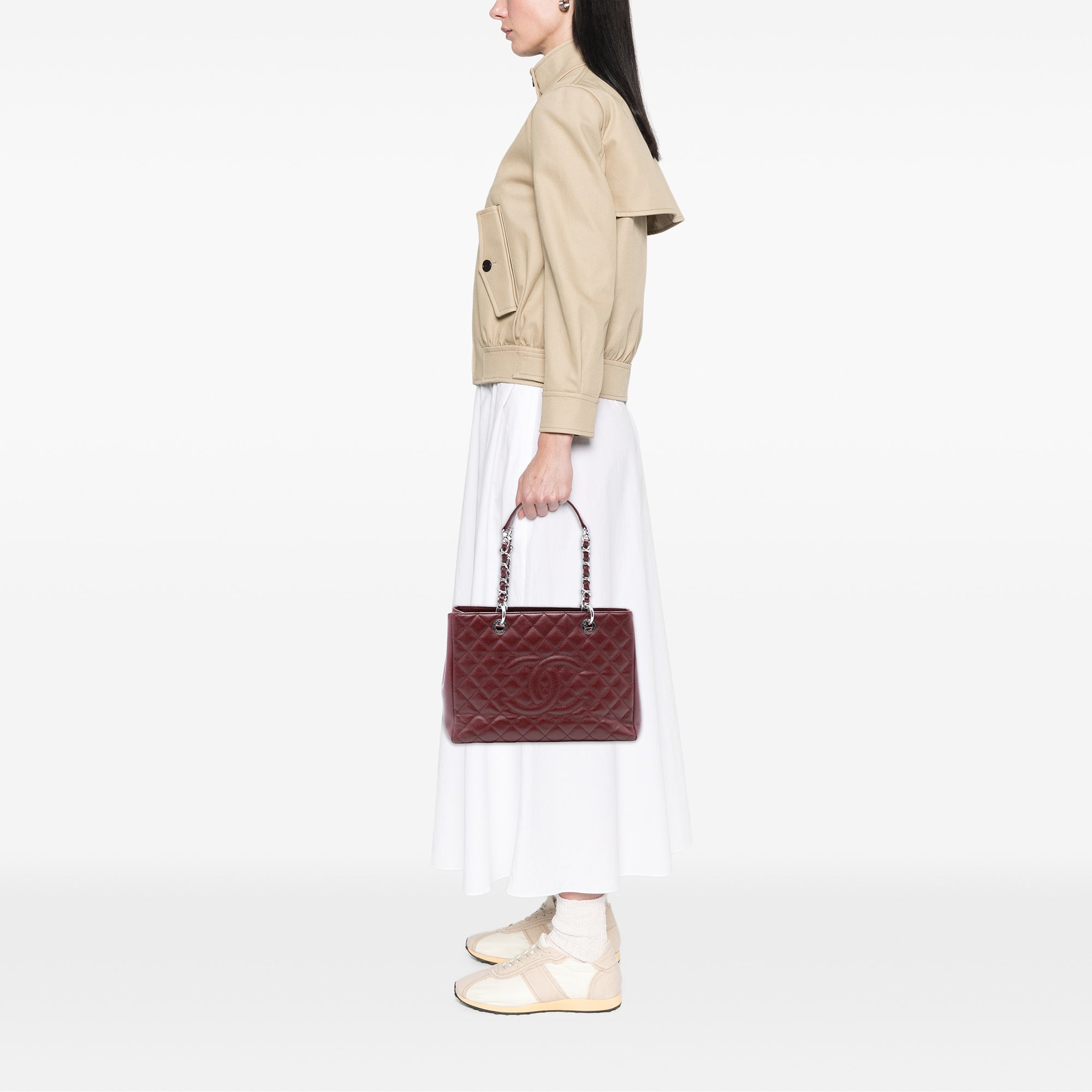 Chanel Caviar Grand Shopping Tote - image 7