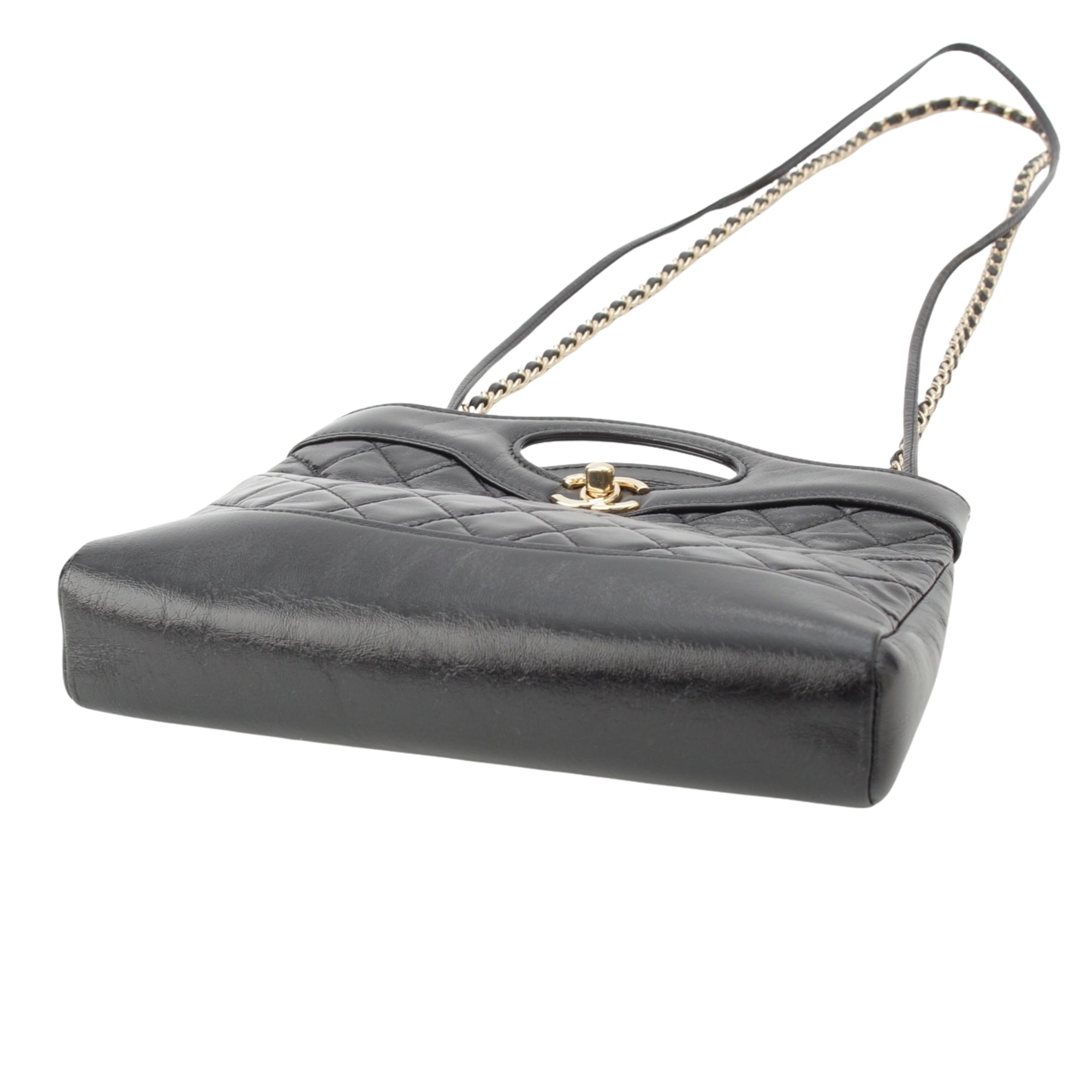 Chanel Mini Quilted Glazed Calfskin 31 Shopping Bag - image 10
