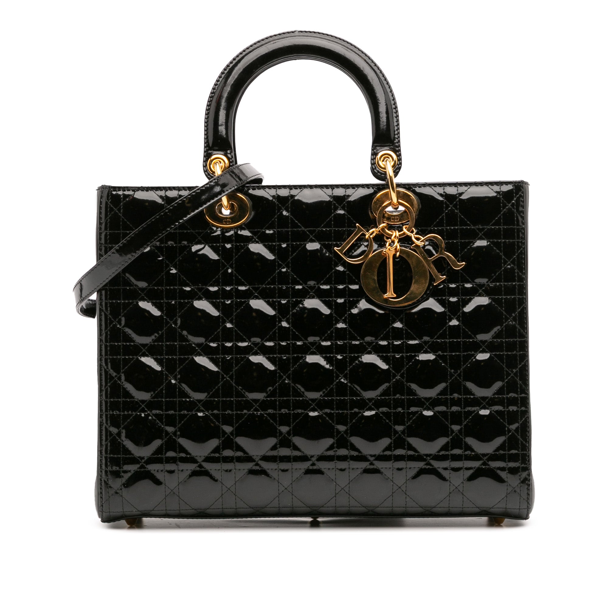 Dior Large Patent Cannage Lady Dior - image 1