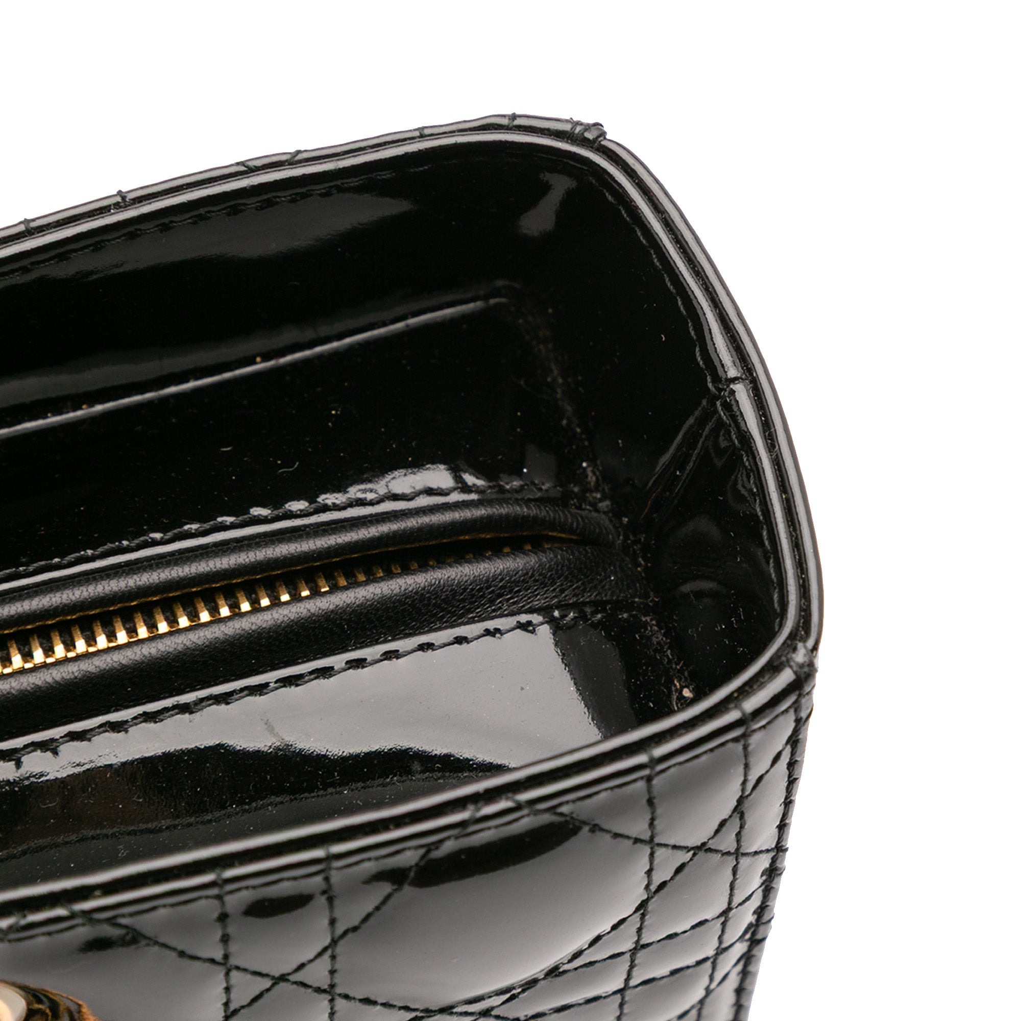 Dior Large Patent Cannage Lady Dior - image 8