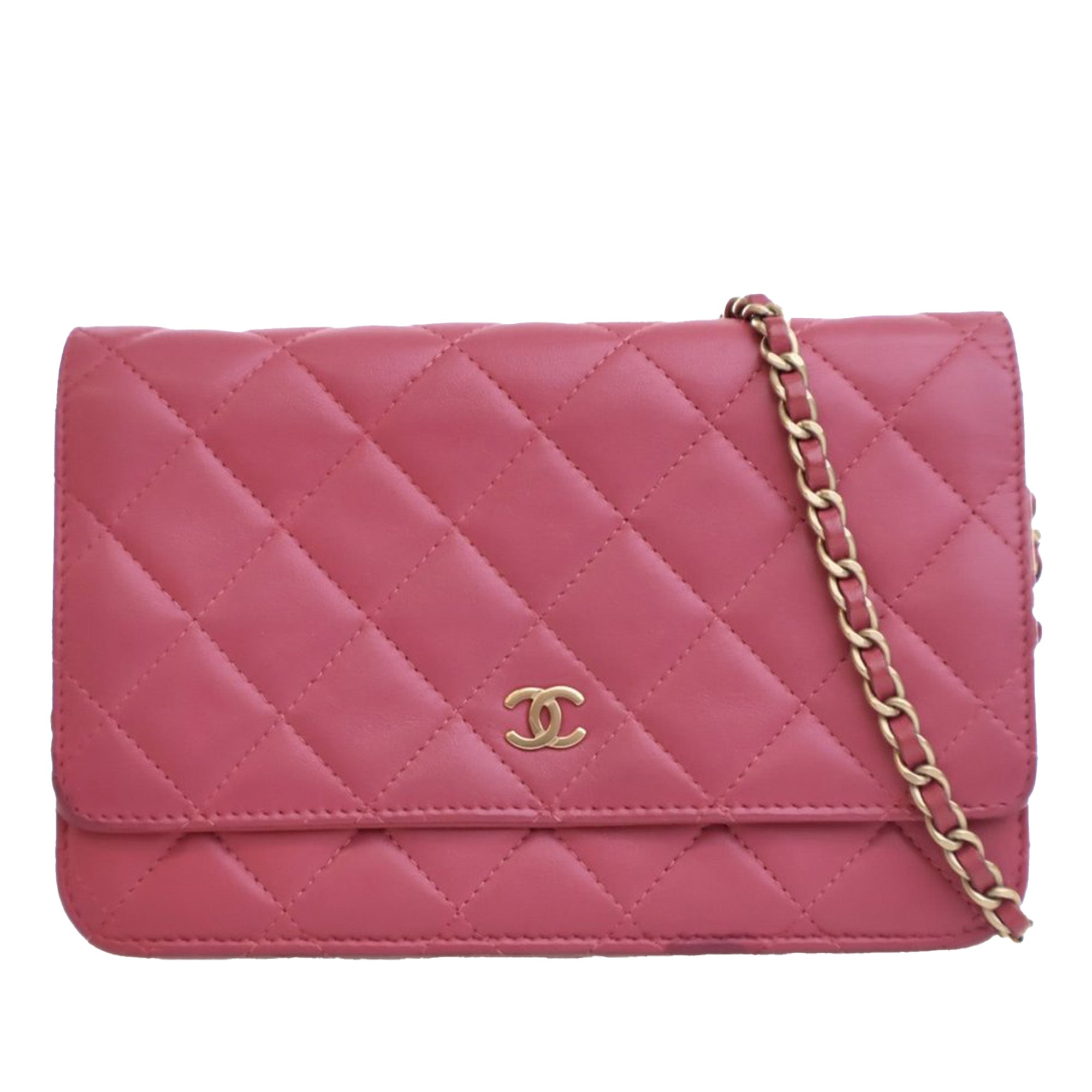 Chanel CC Quilted Lambskin Wallet on Chain - image 1