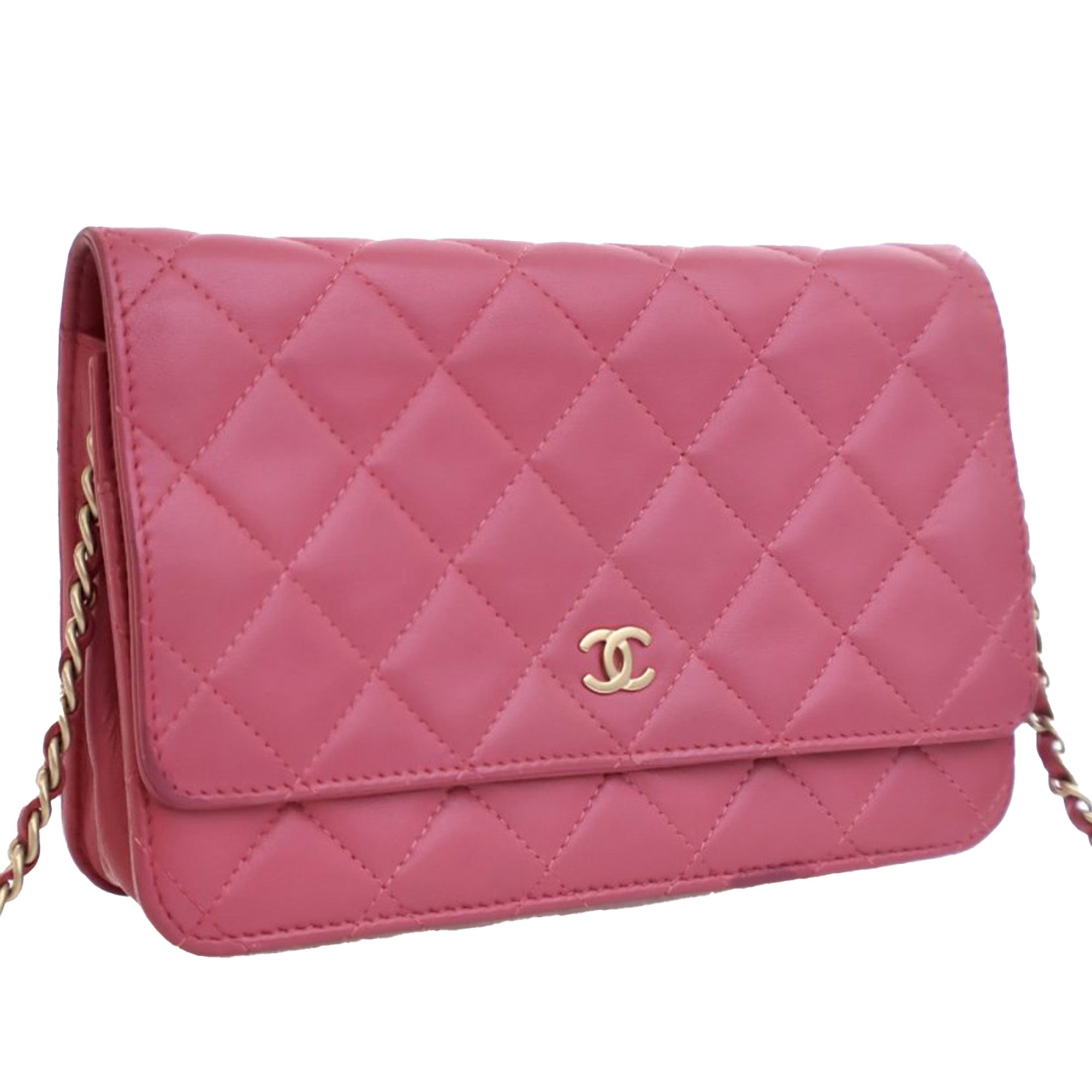 Chanel CC Quilted Lambskin Wallet on Chain - image 2