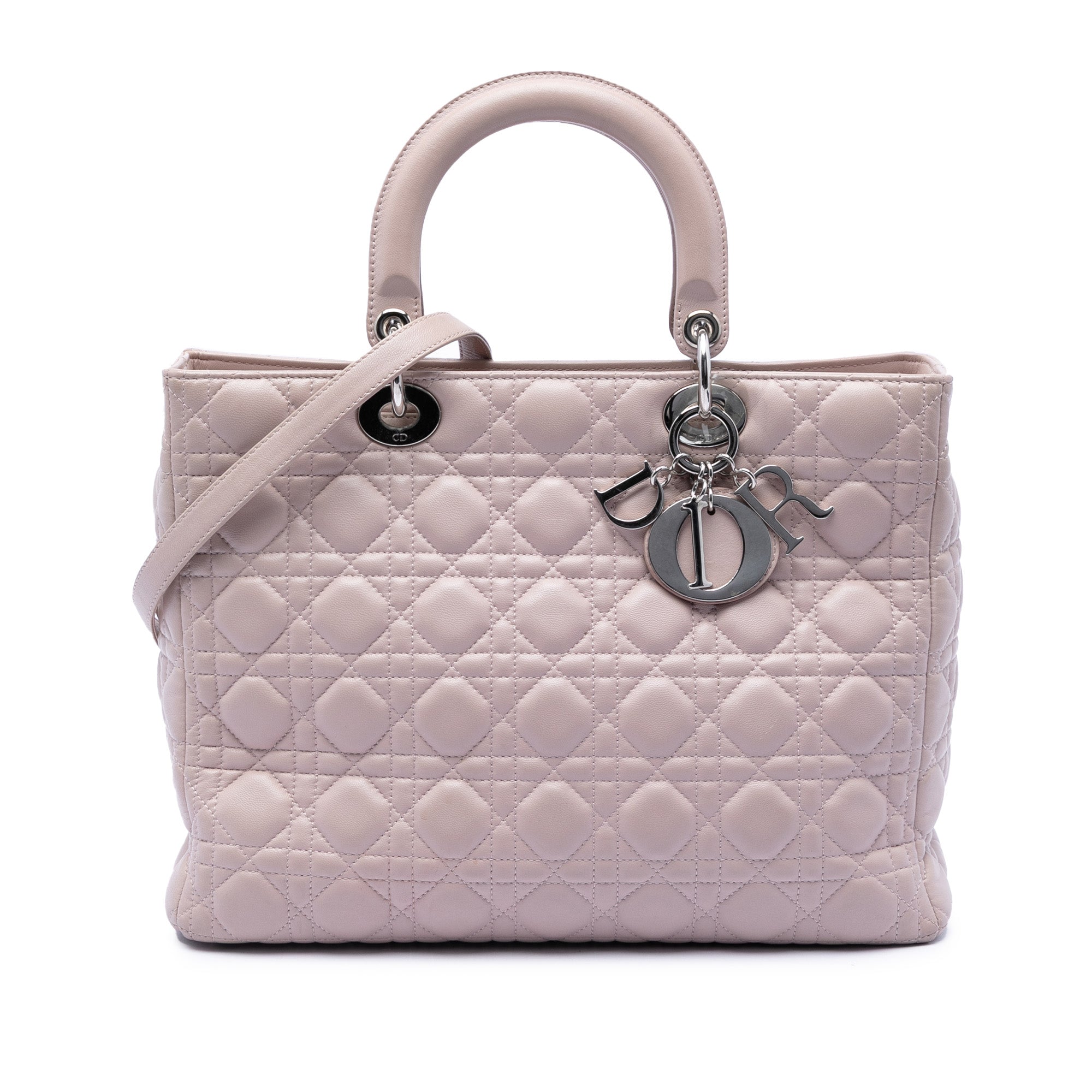 Dior Large Lambskin Cannage Lady Dior - image 1