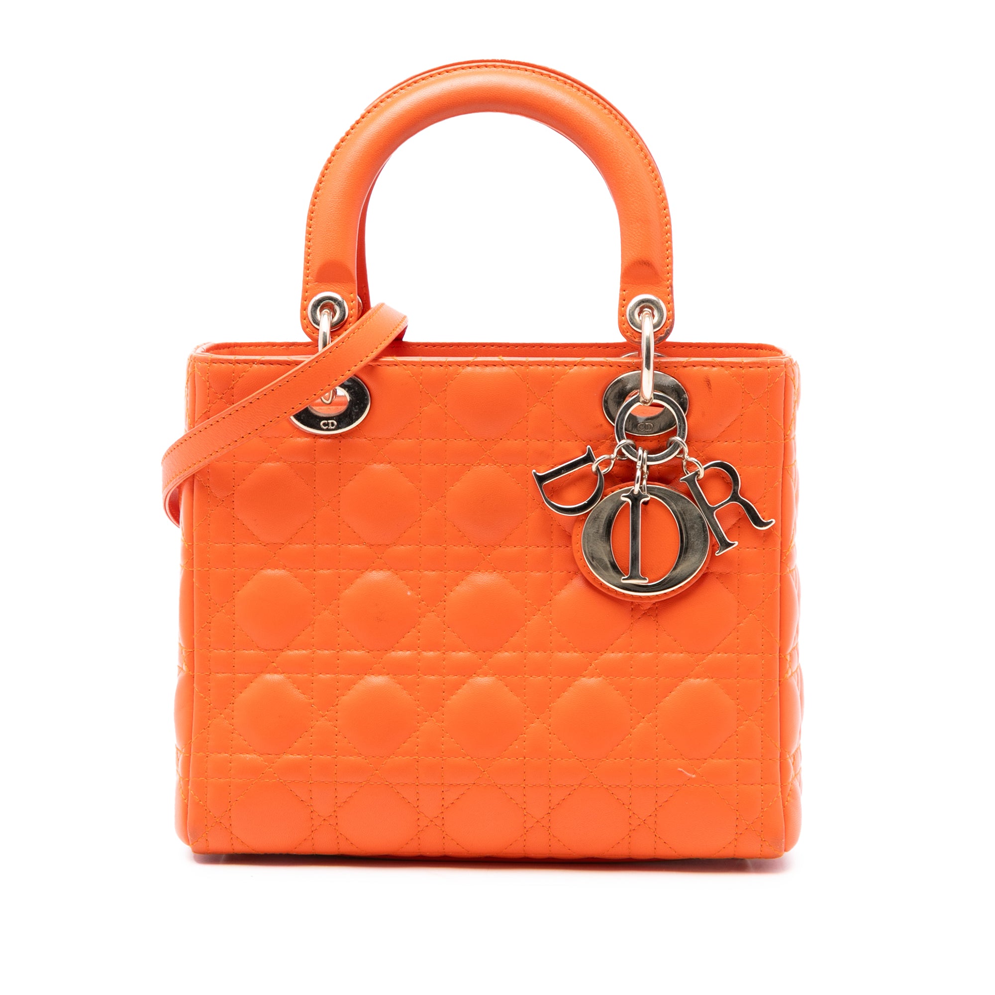 Dior Medium Lambskin Cannage Lady Dior - image 1