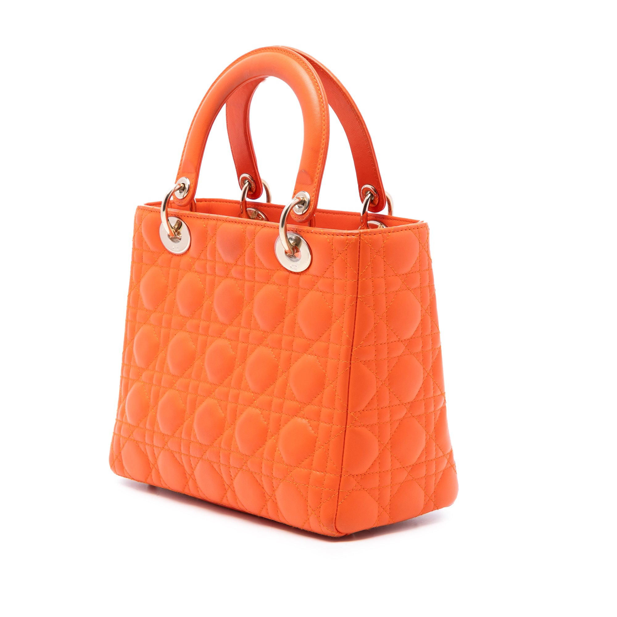 Dior Medium Lambskin Cannage Lady Dior - image 2