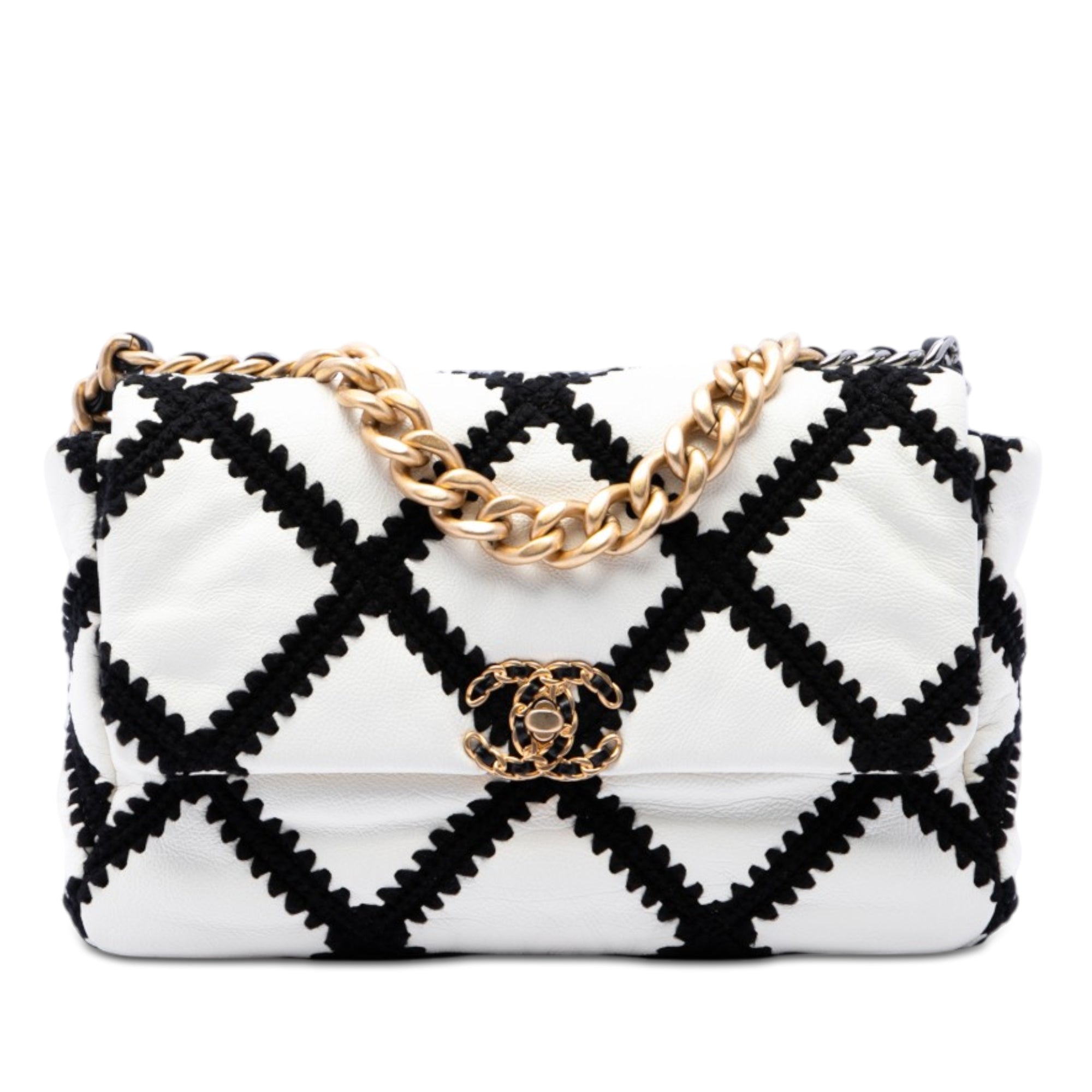 Chanel Large Crochet Calfskin 19 Flap - image 1