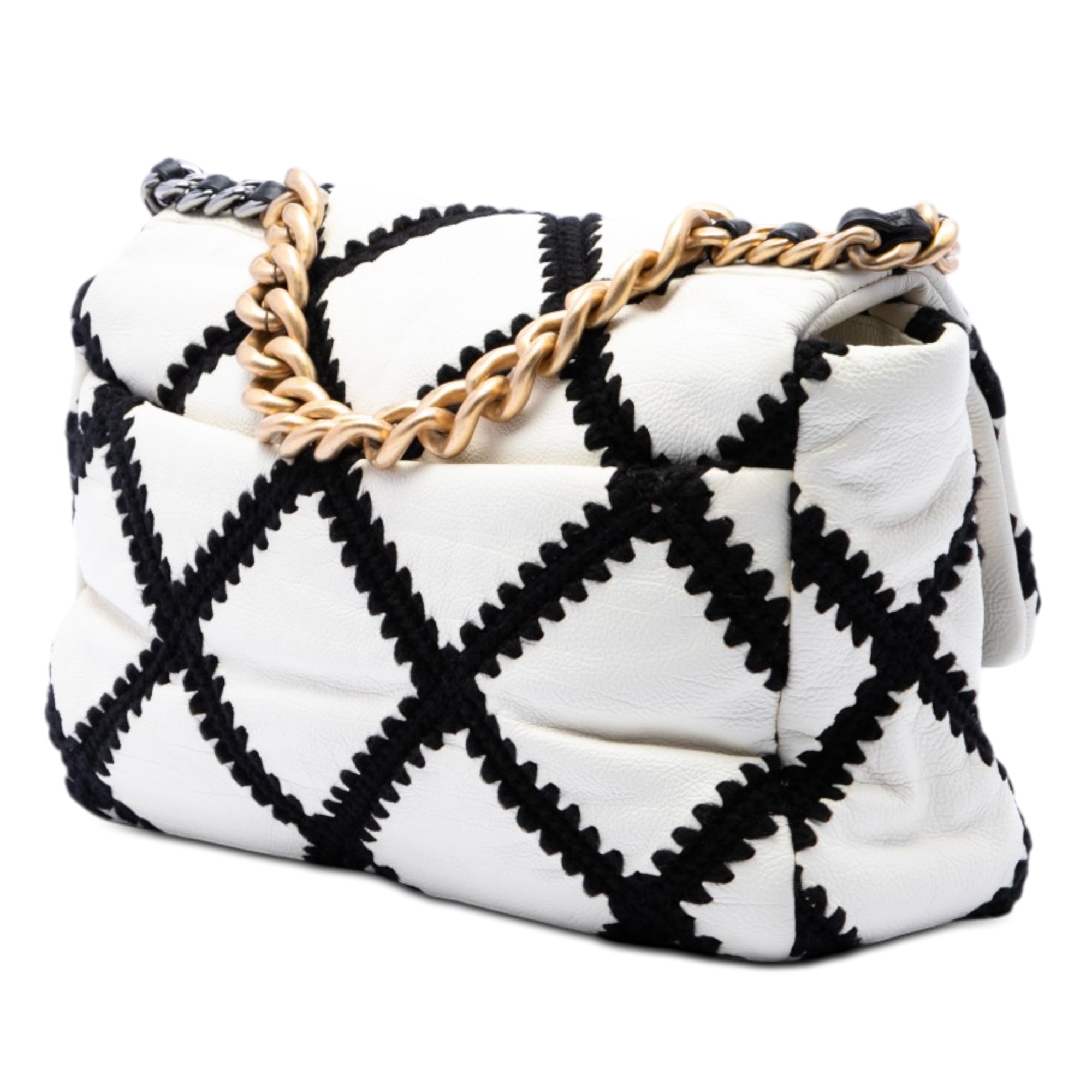 Chanel Large Crochet Calfskin 19 Flap - image 2