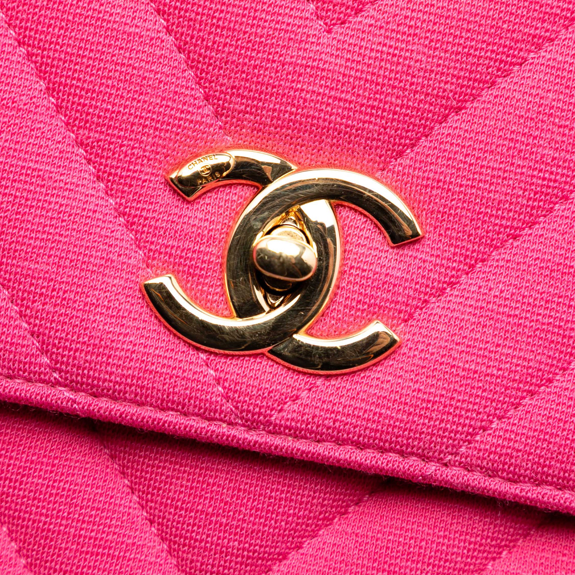 Chanel Small Chevron Jersey Trendy CC Top Handle Flap - image 5