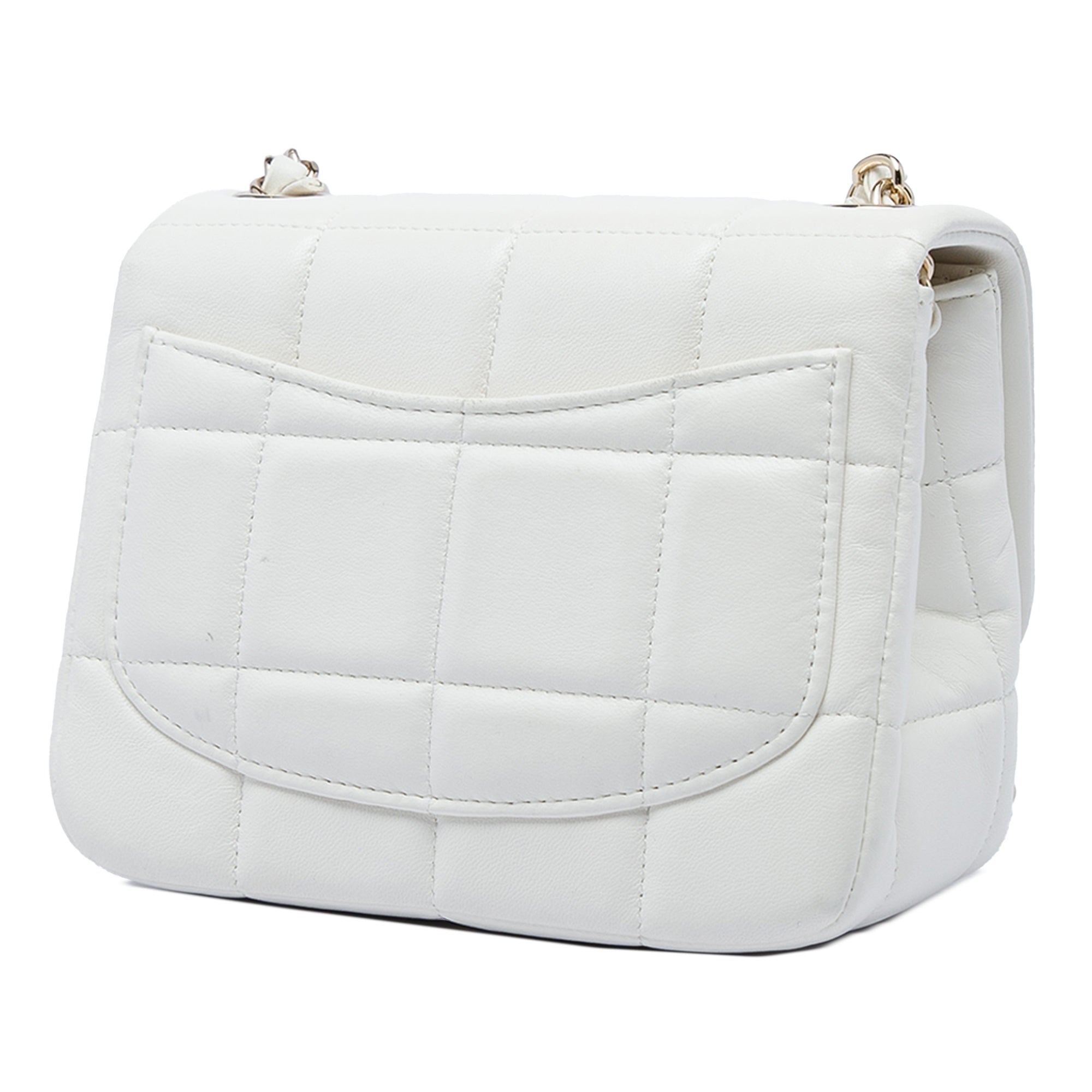 Chanel Mini Quilted Lambskin Resin Crystal Square Monacoco Flap - image 2