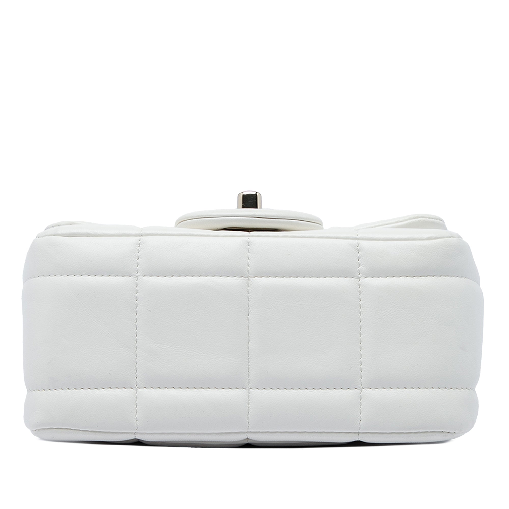 Chanel Mini Quilted Lambskin Resin Crystal Square Monacoco Flap - image 3