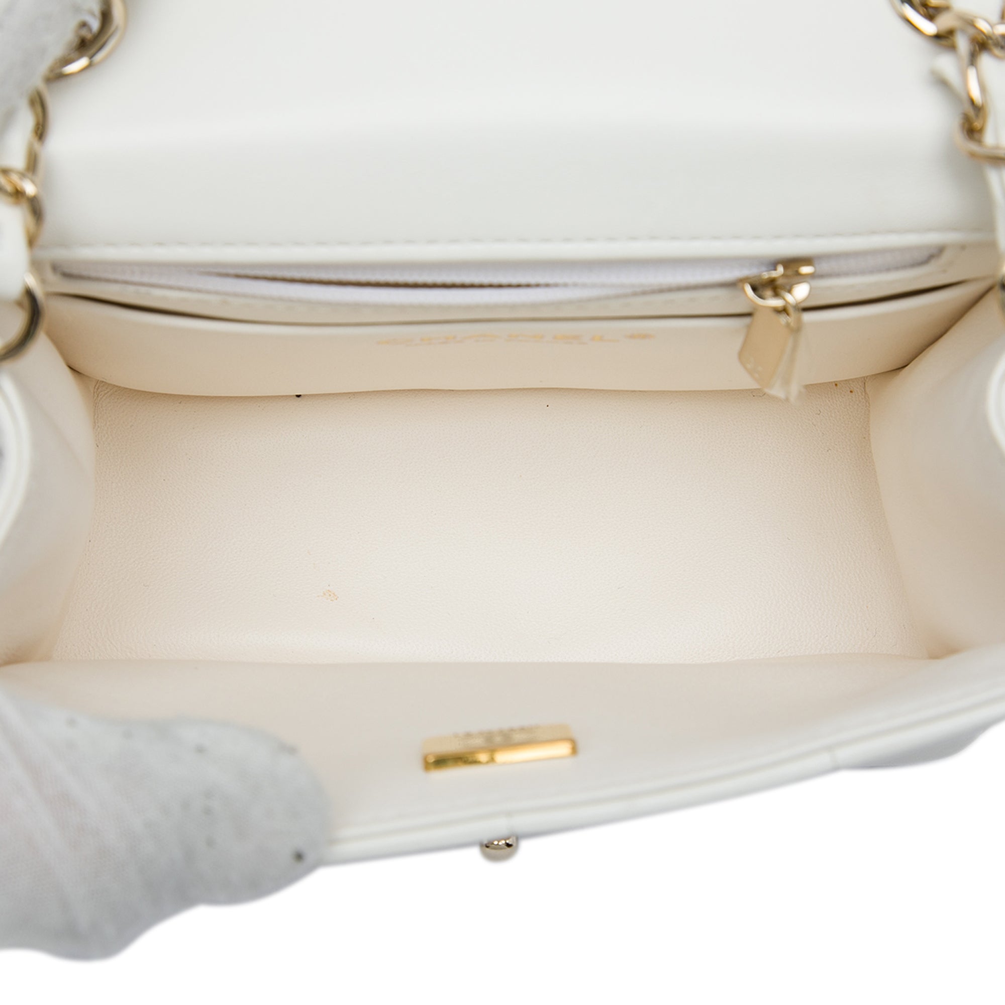 Chanel Mini Quilted Lambskin Resin Crystal Square Monacoco Flap - image 4