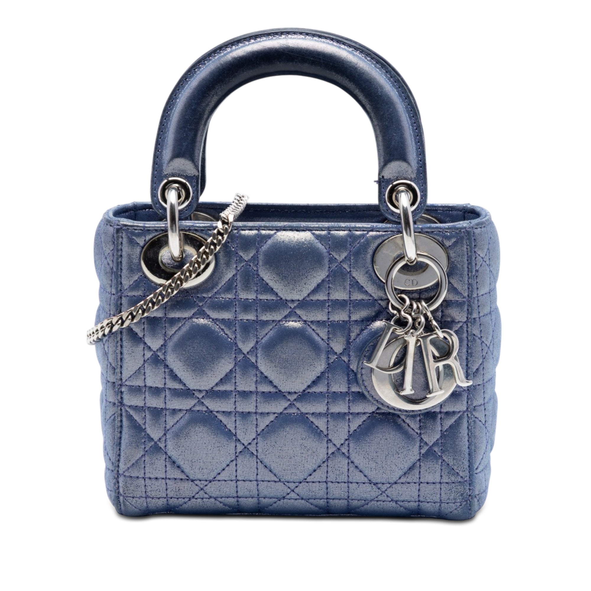 Dior Mini Iridescent Lambskin Cannage Lady Dior - image 1