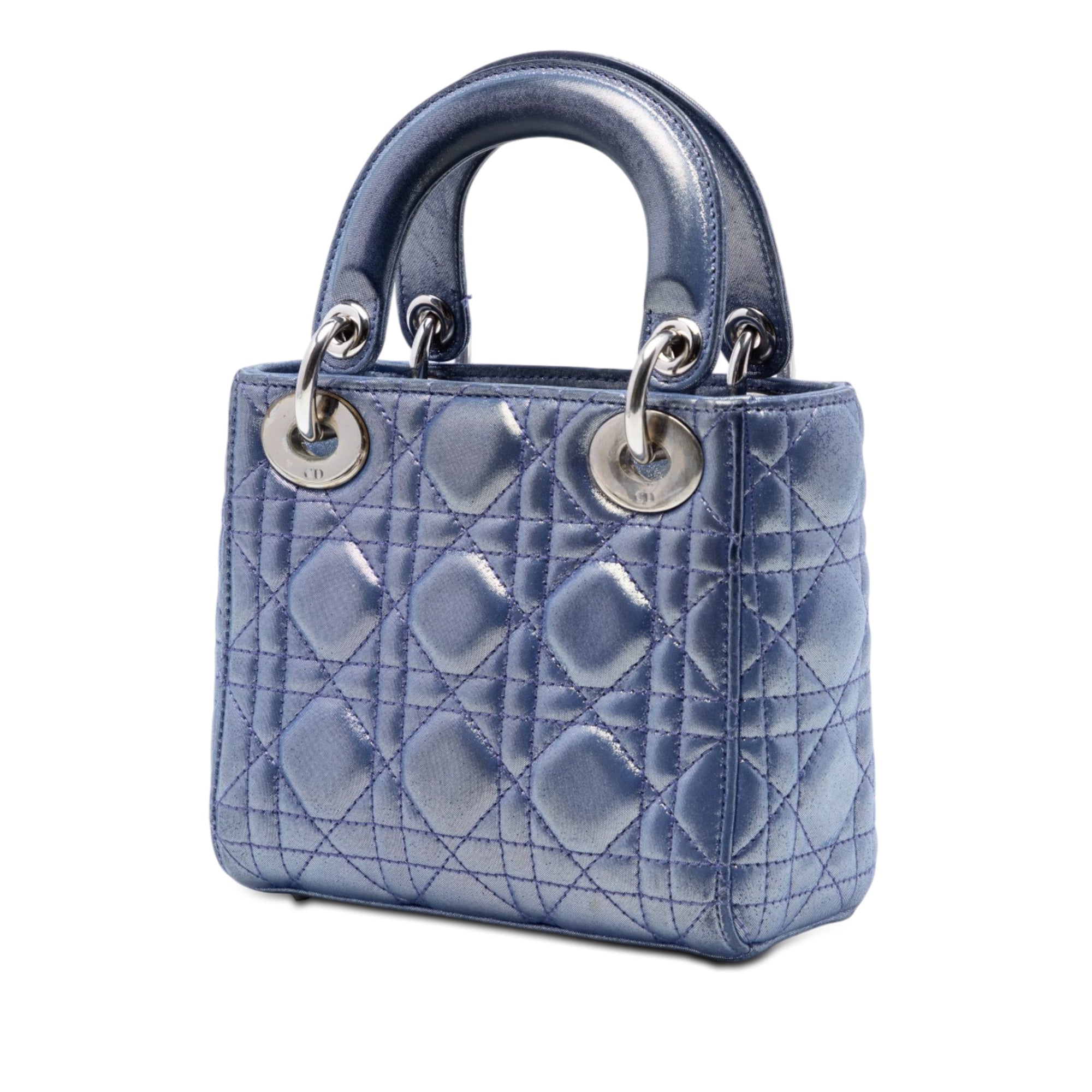 Dior Mini Iridescent Lambskin Cannage Lady Dior - image 2