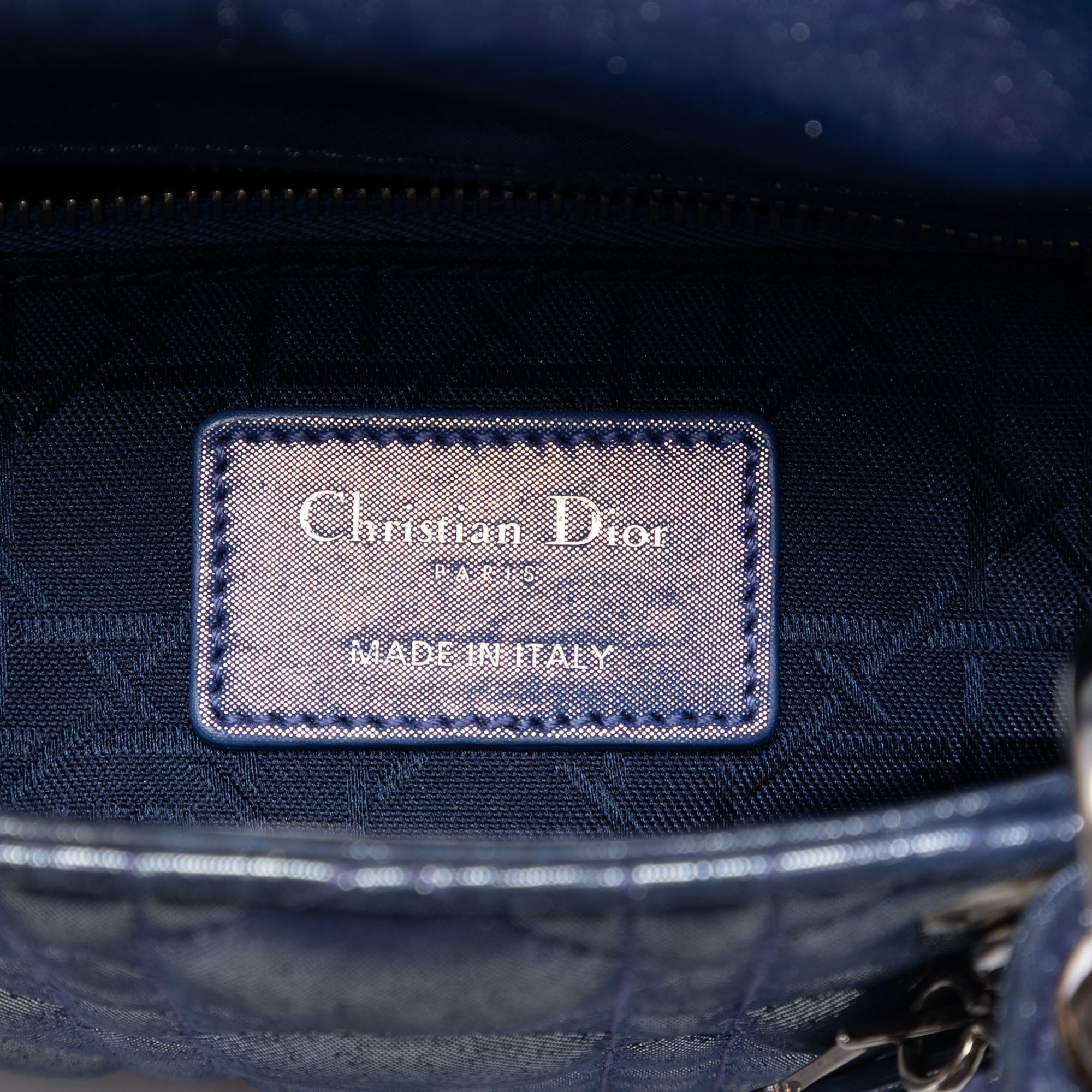 Dior Mini Iridescent Lambskin Cannage Lady Dior - image 5