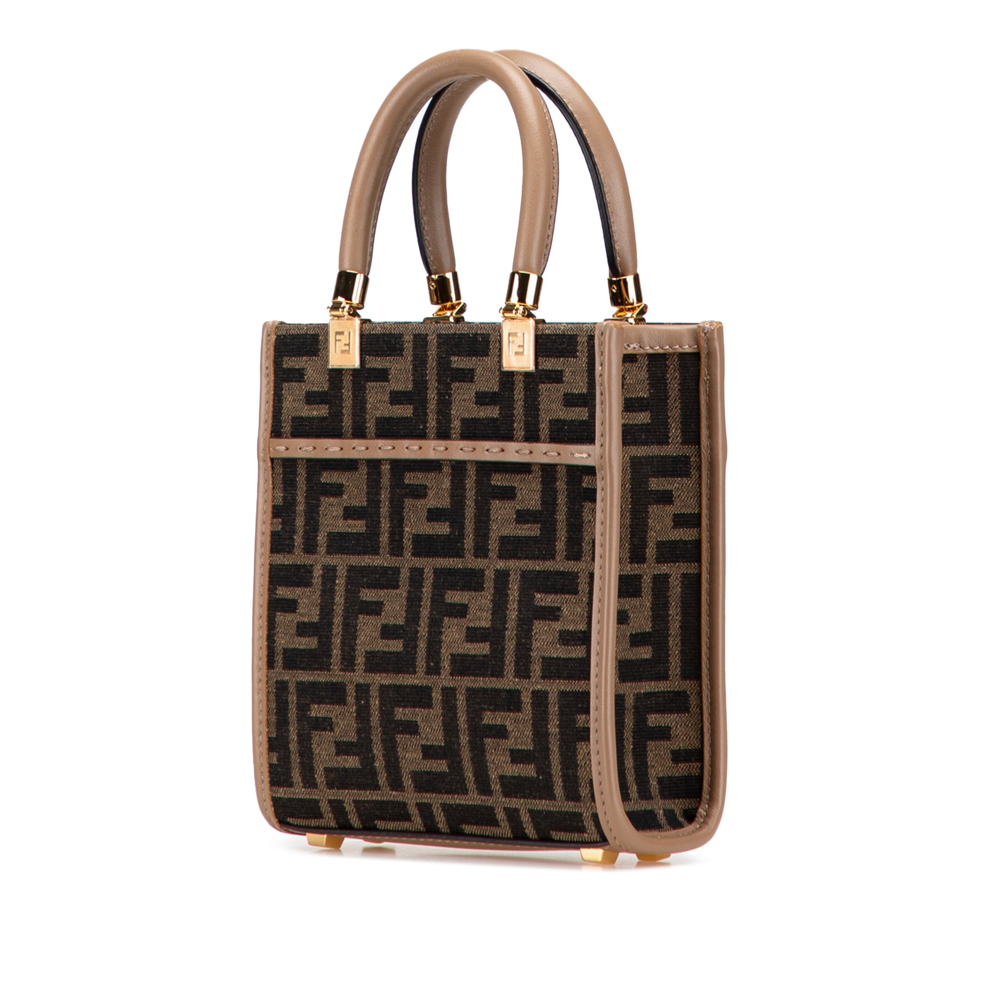 Fendi Mini Zucca Canvas Sunshine Shopper Tote - image 2