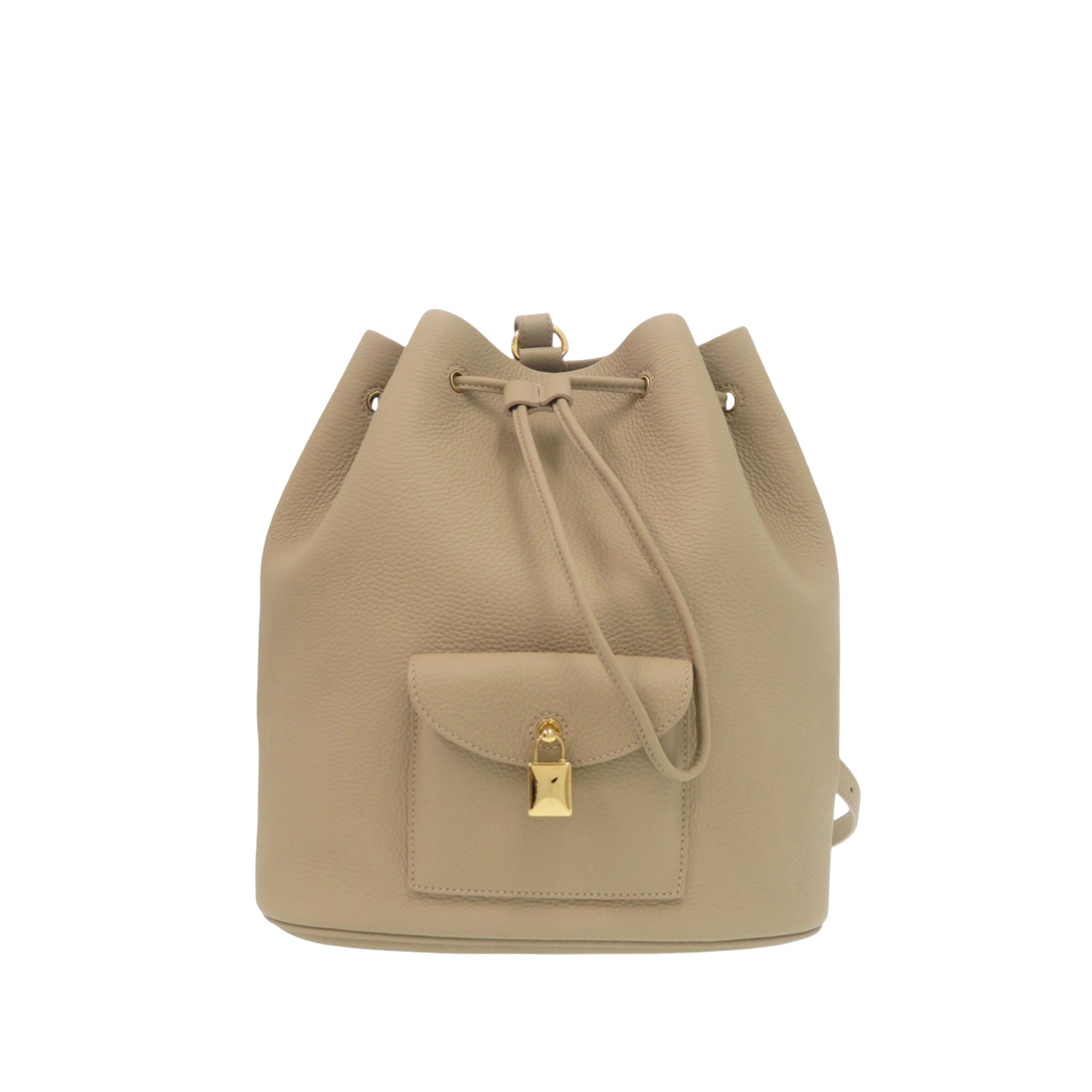 Loro Piana Grained Calfskin Extra Drawstring Backpack - image 1
