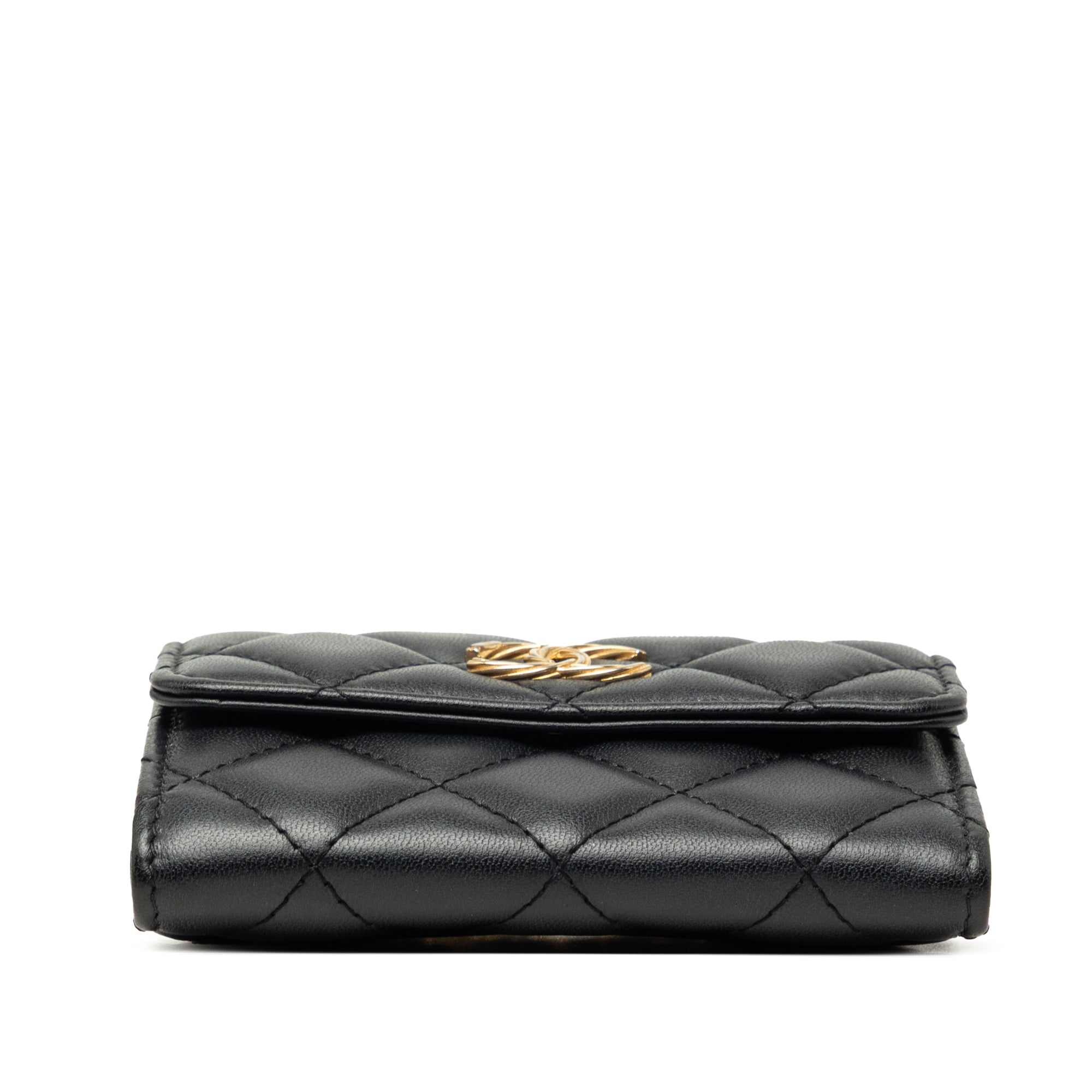 Chanel CC Quilted Lambskin Card Holder On Chain - image 3