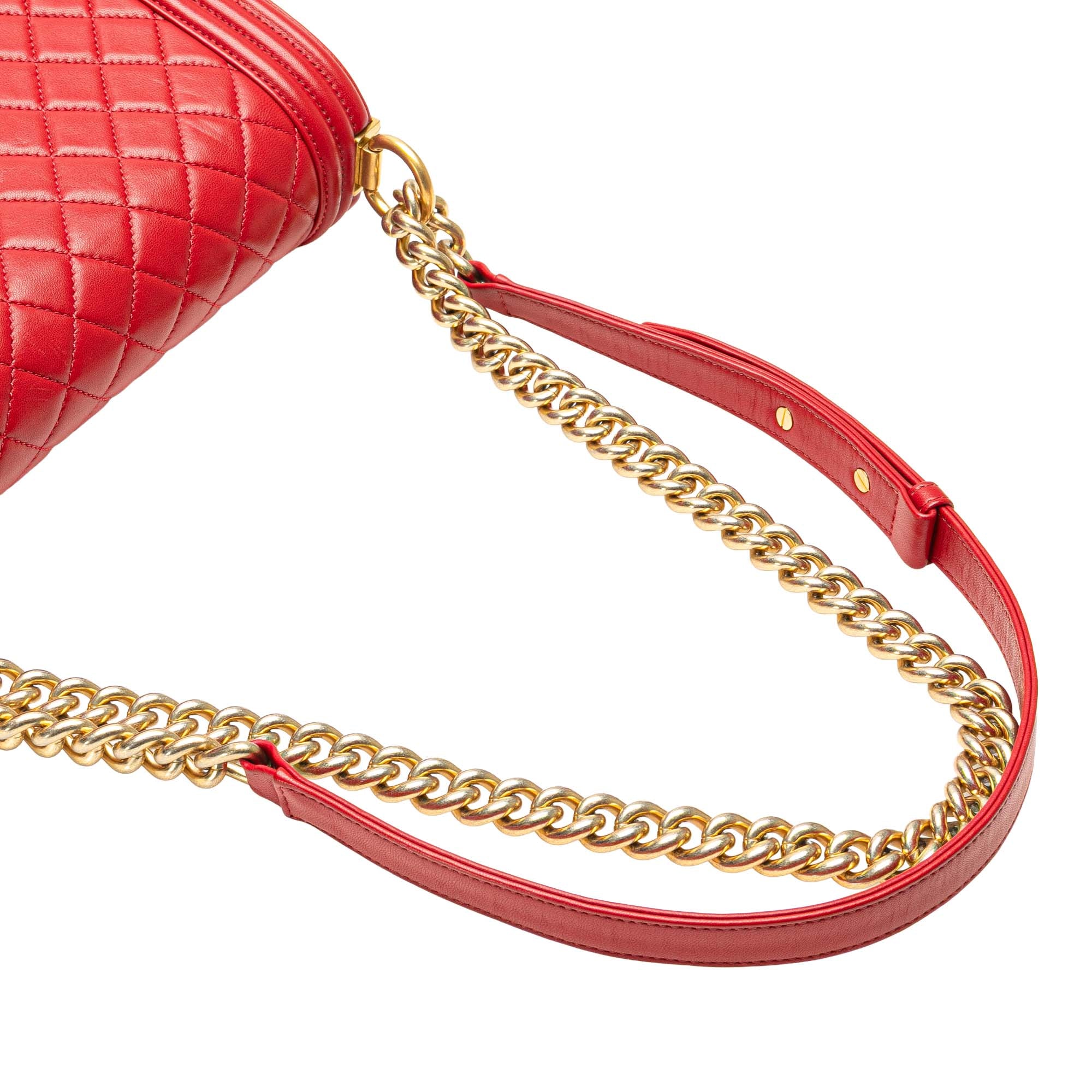 Chanel Old Medium Quilted Lambskin Boy Flap - image 7