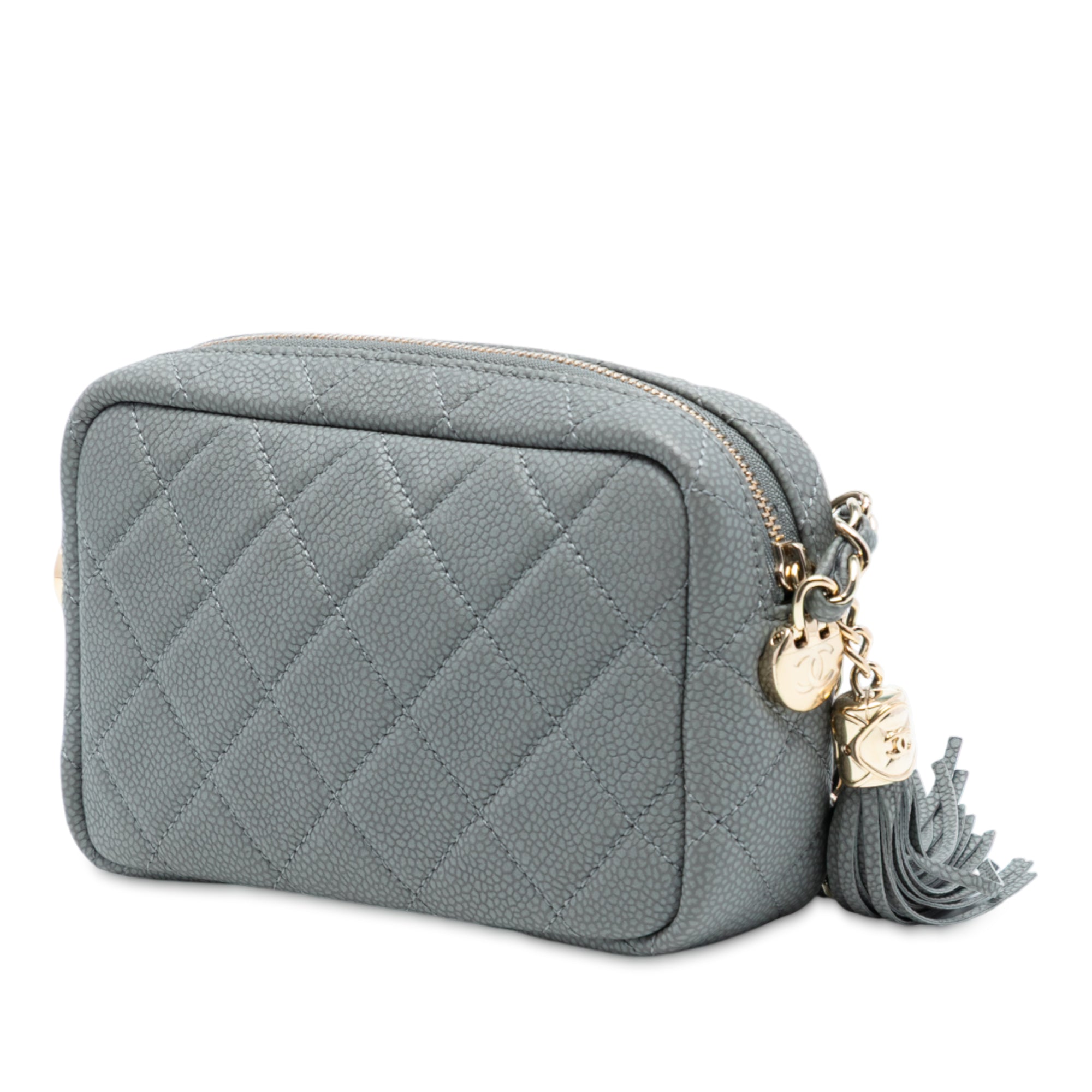 Chanel Mini Quilted Caviar Coco Tassel Camera Case - image 2