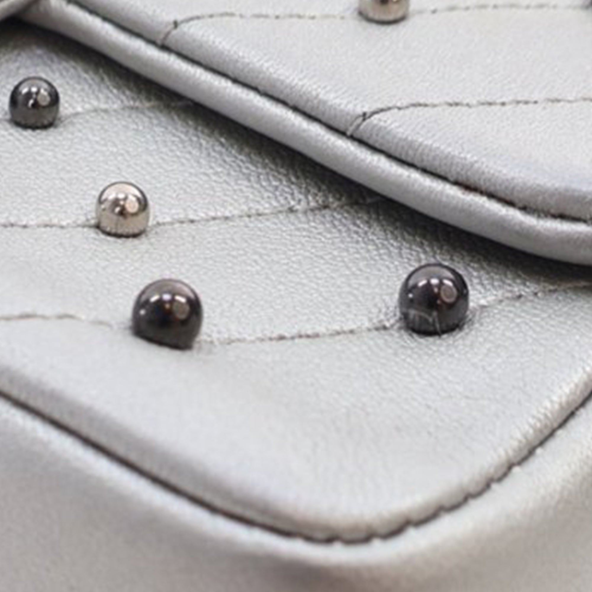 Chanel Mini Rectangular Chevron Lambskin Stud Wars Flap - image 10