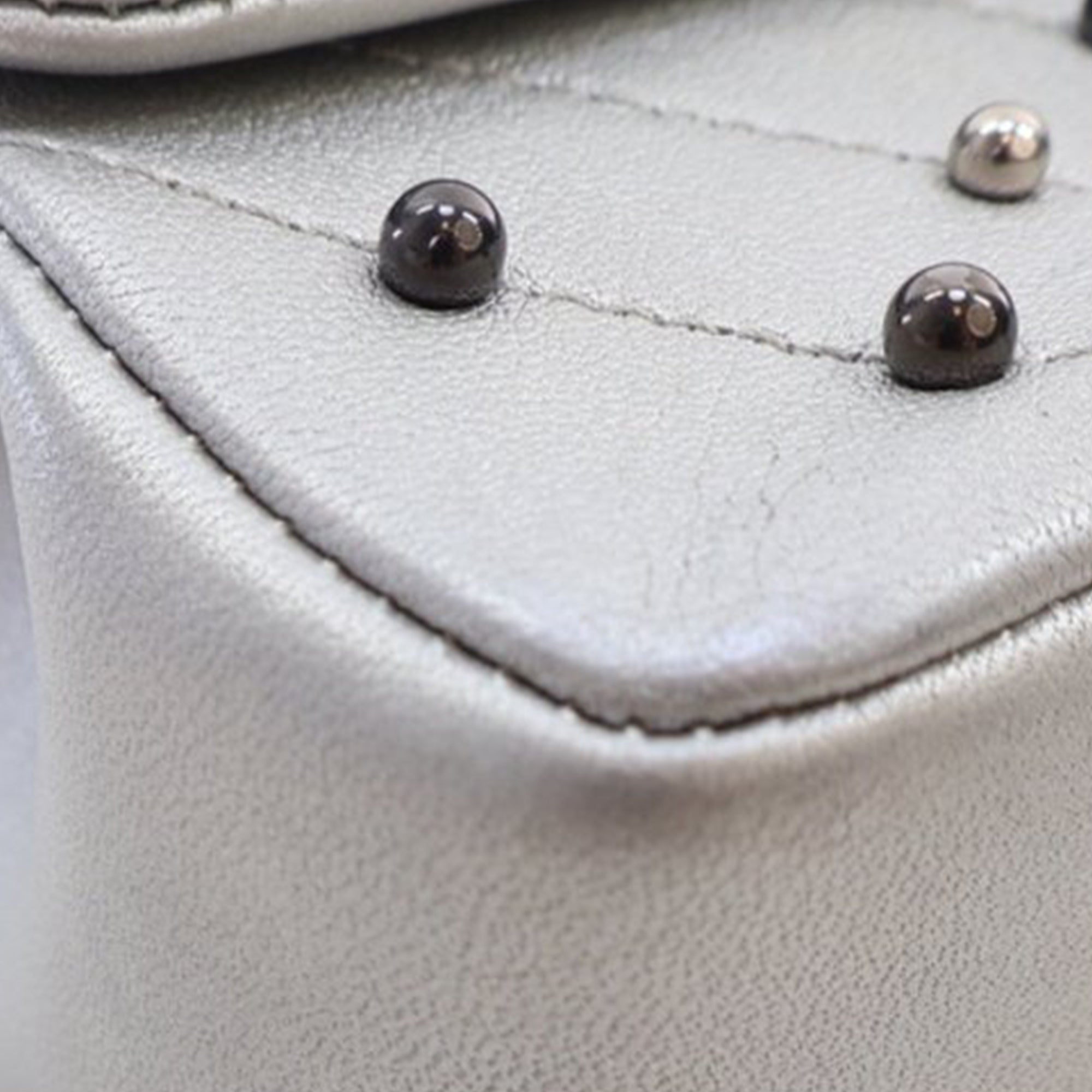 Chanel Mini Rectangular Chevron Lambskin Stud Wars Flap - image 11