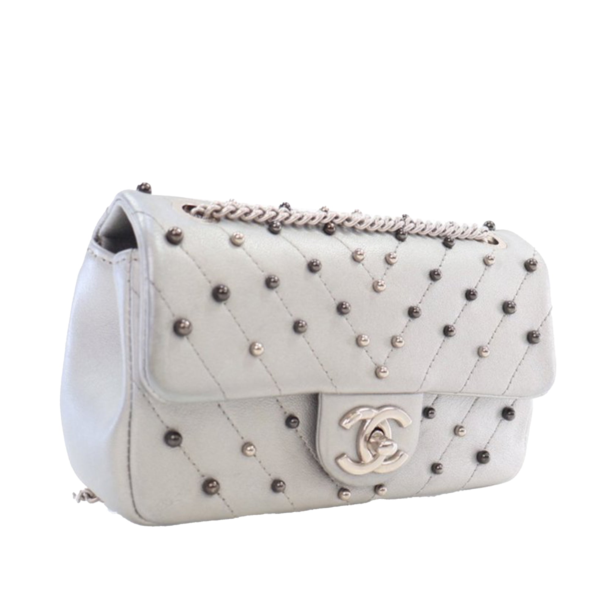 Chanel Mini Rectangular Chevron Lambskin Stud Wars Flap - image 2