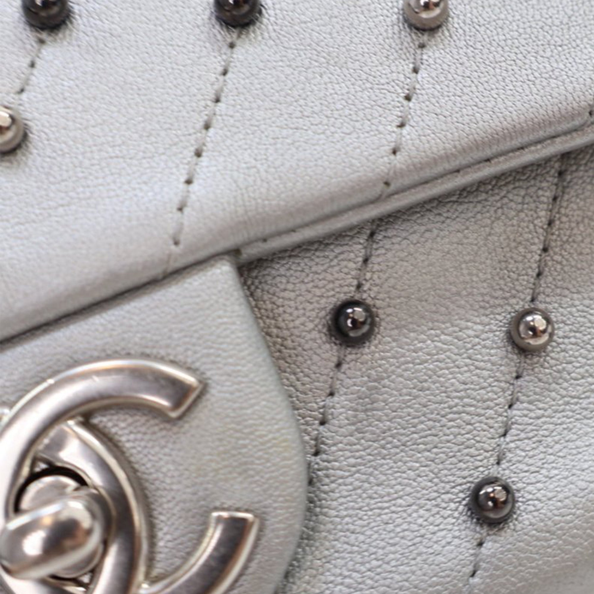 Chanel Mini Rectangular Chevron Lambskin Stud Wars Flap - image 6