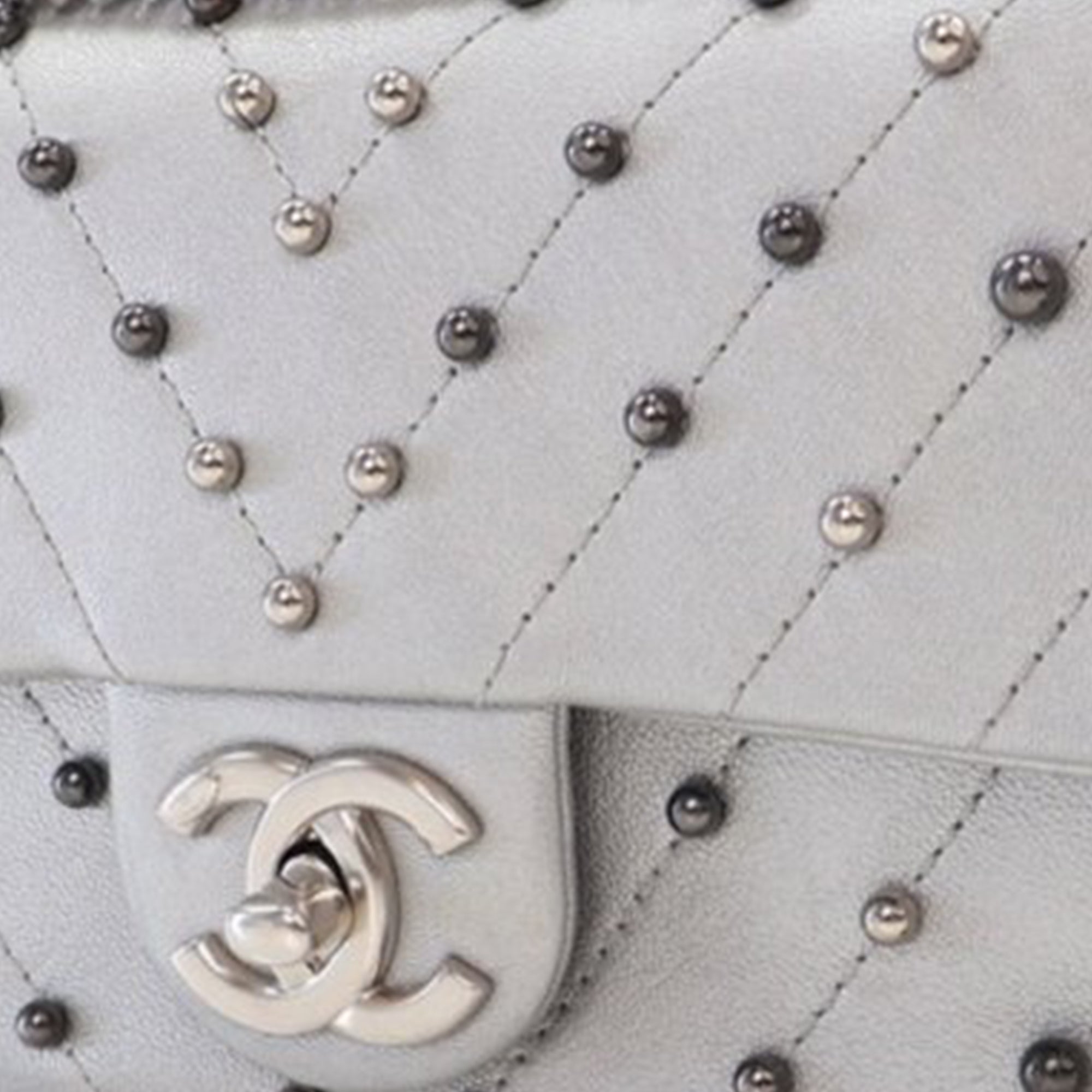 Chanel Mini Rectangular Chevron Lambskin Stud Wars Flap - image 7