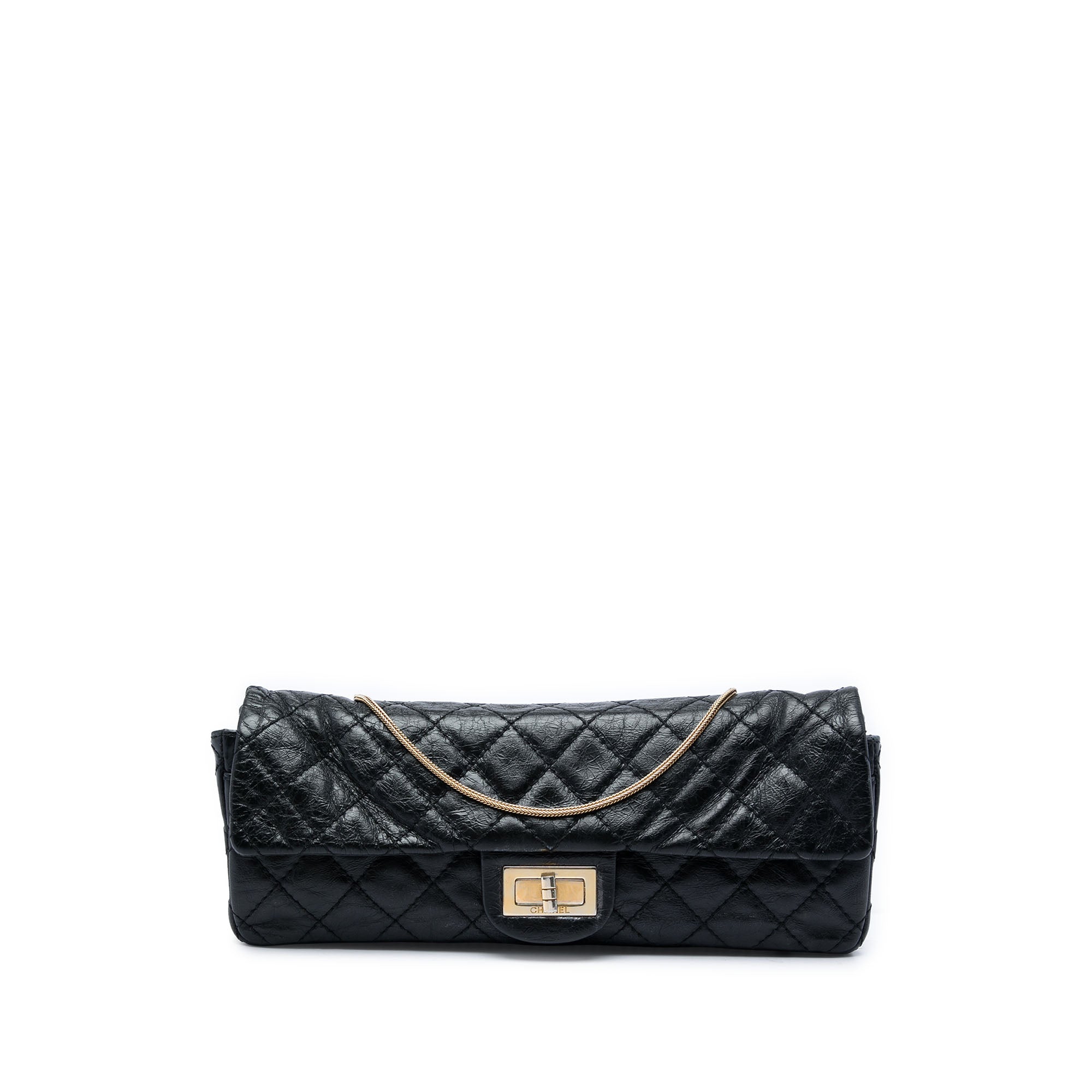 Chanel Quilted Glazed Calfskin Reissue 2.55 East West Single Flap - image 1