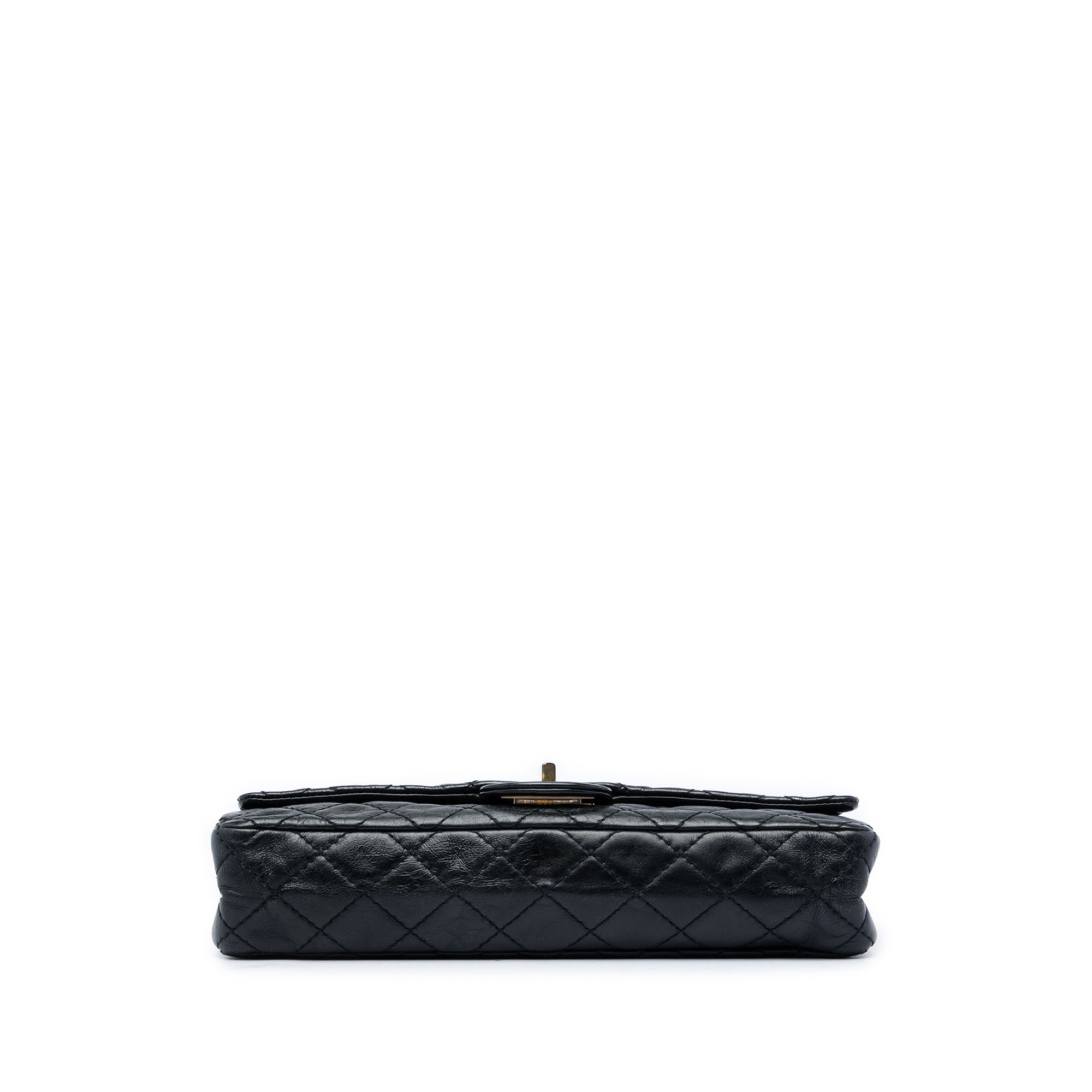 Chanel Quilted Glazed Calfskin Reissue 2.55 East West Single Flap - image 3