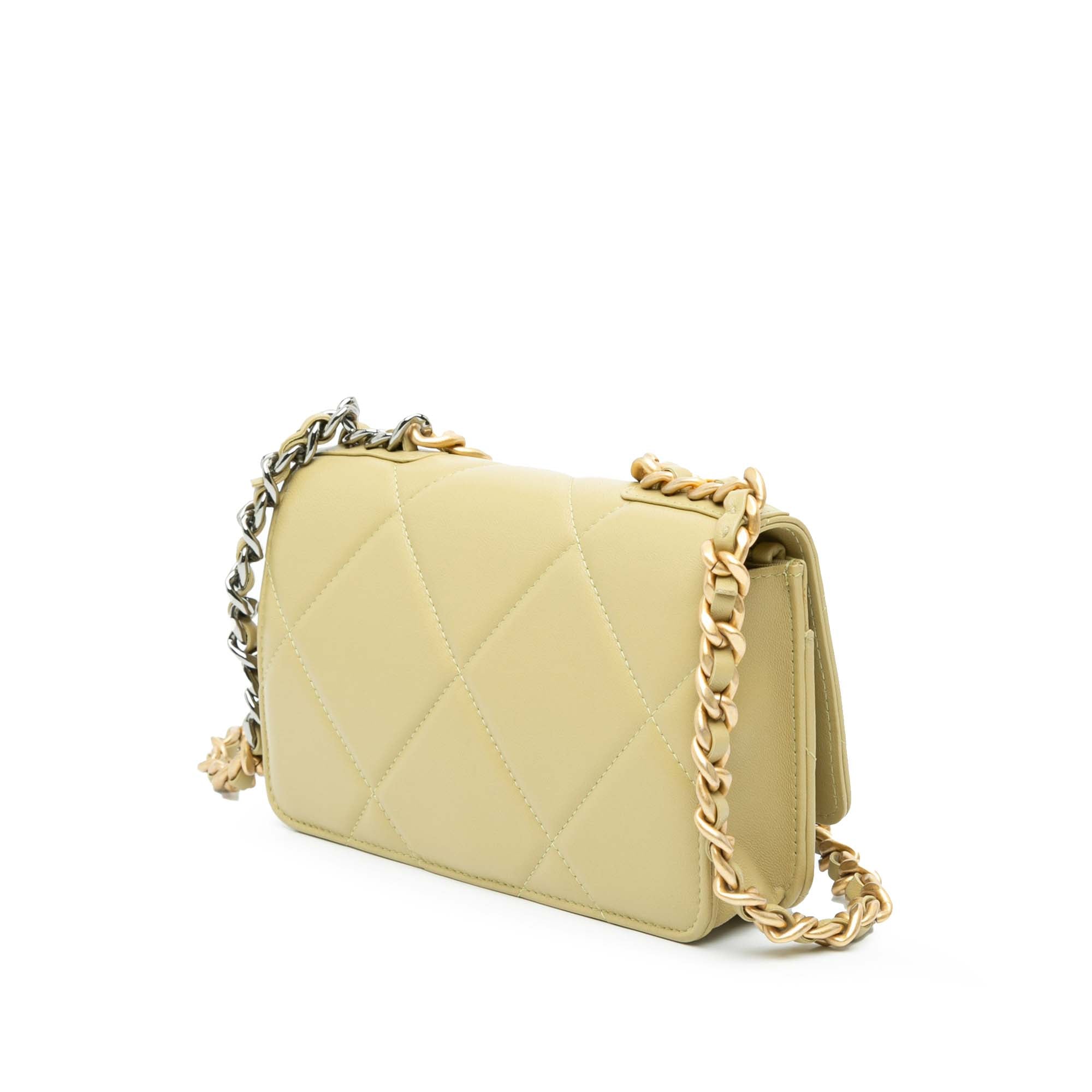 Chanel Quilted Lambskin 19 Wallet on Chain - image 2