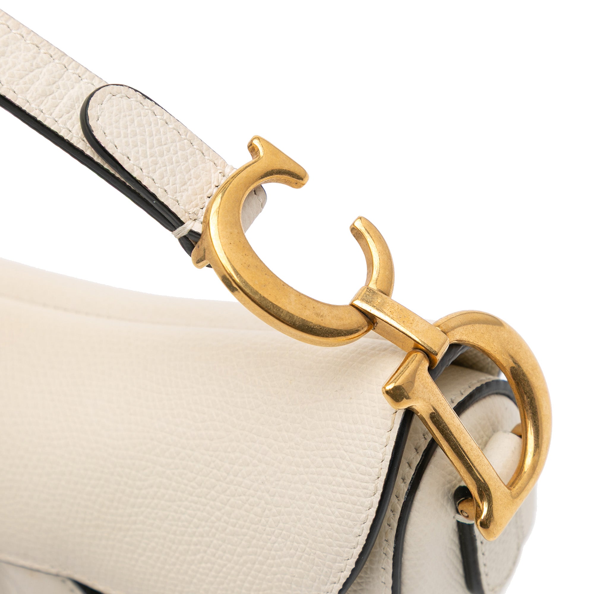 Dior Mini Grained Calfskin Saddle Bag - image 7