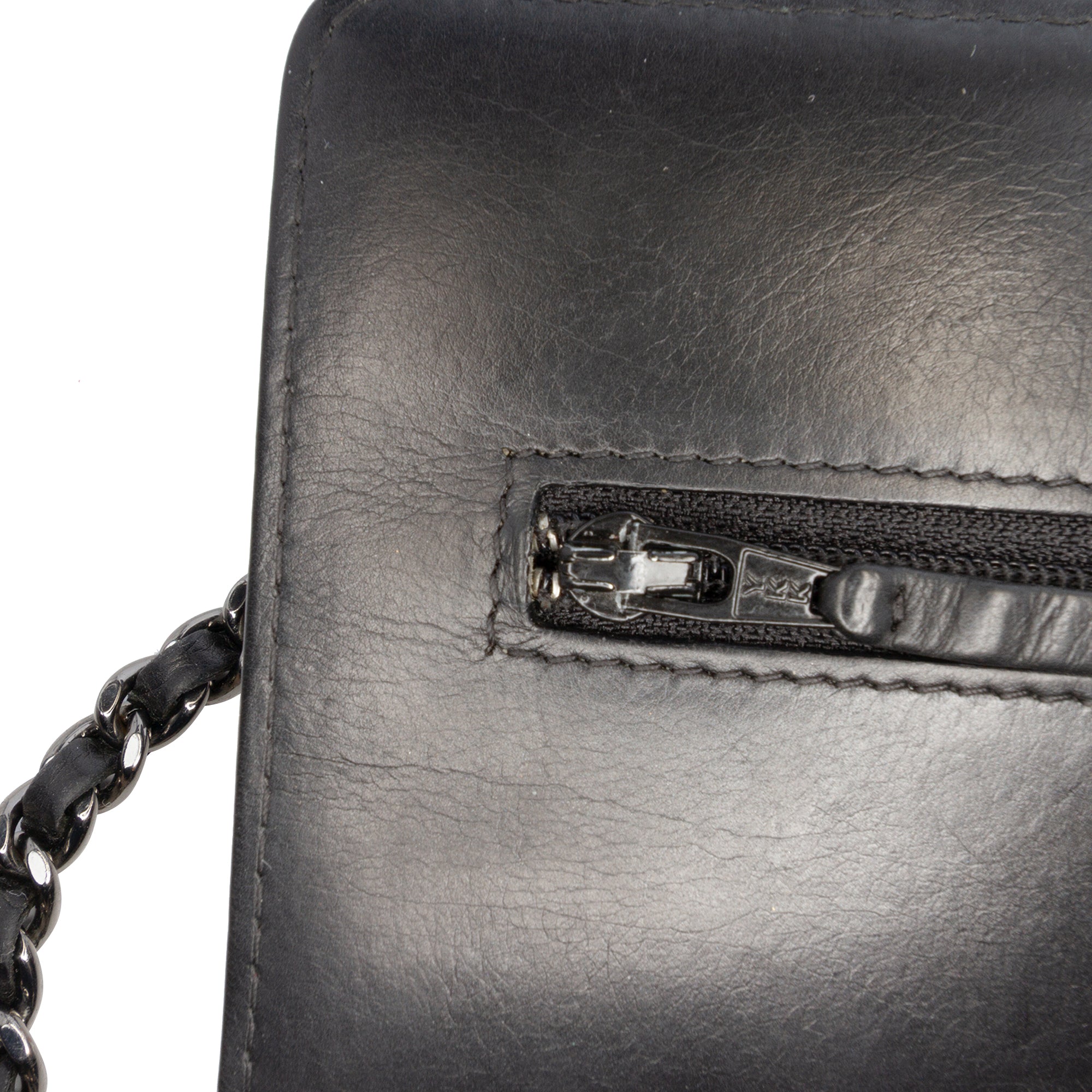 Chanel Chevron Lambskin Boy Wallet on Chain - image 7