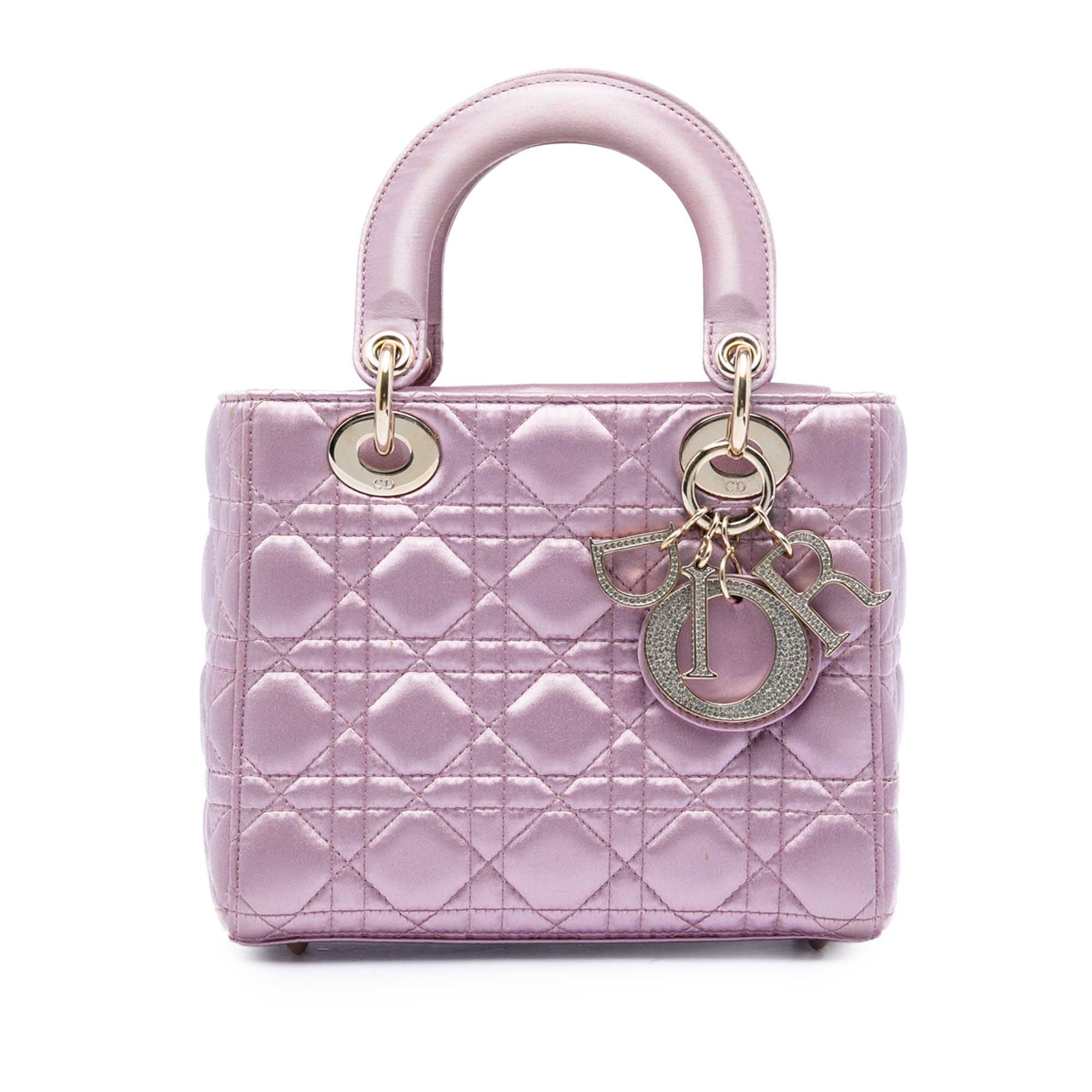 Dior Small Satin Cannage Swarovski Lady Dior - image 1