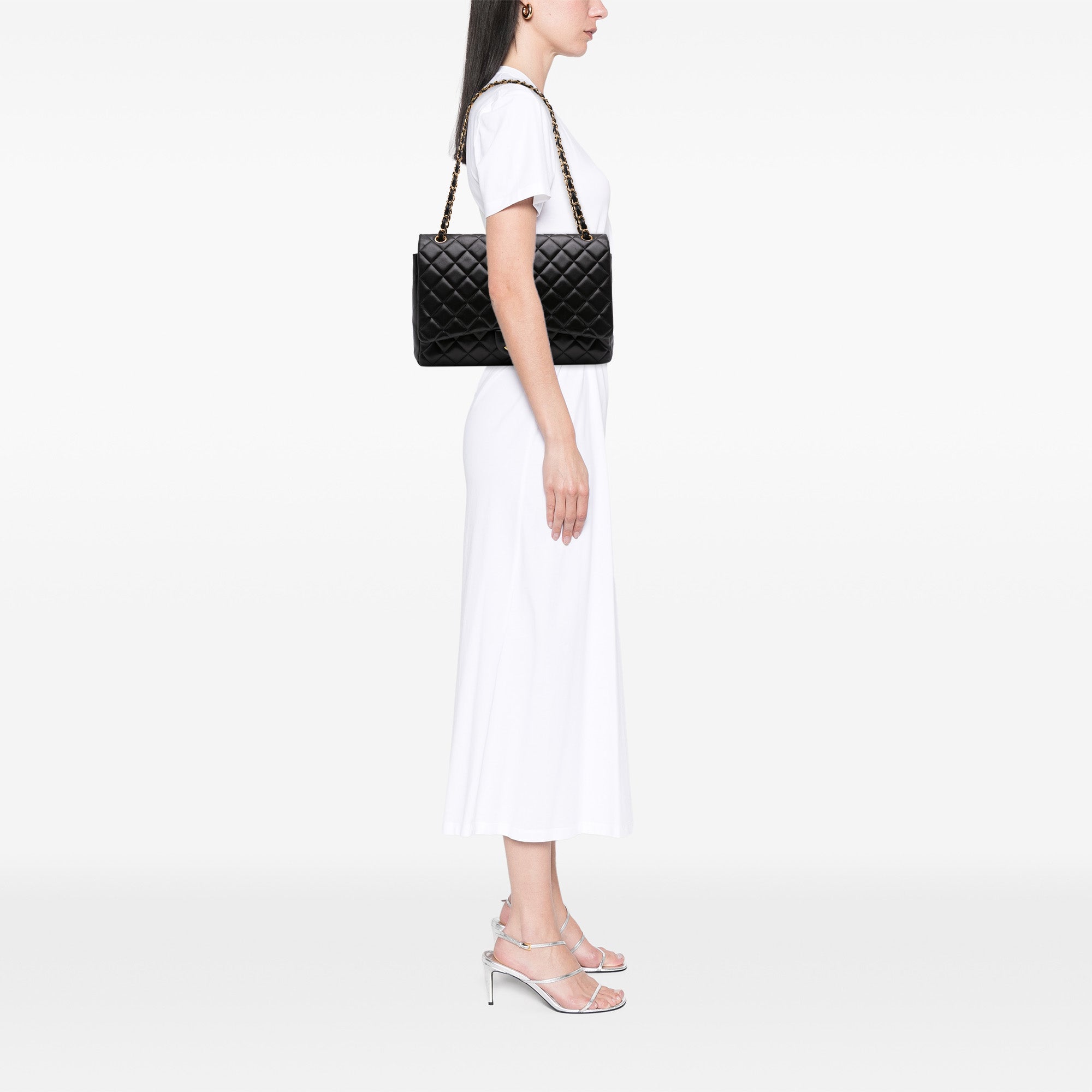 Chanel Maxi Classic Lambskin Double Flap - image 10