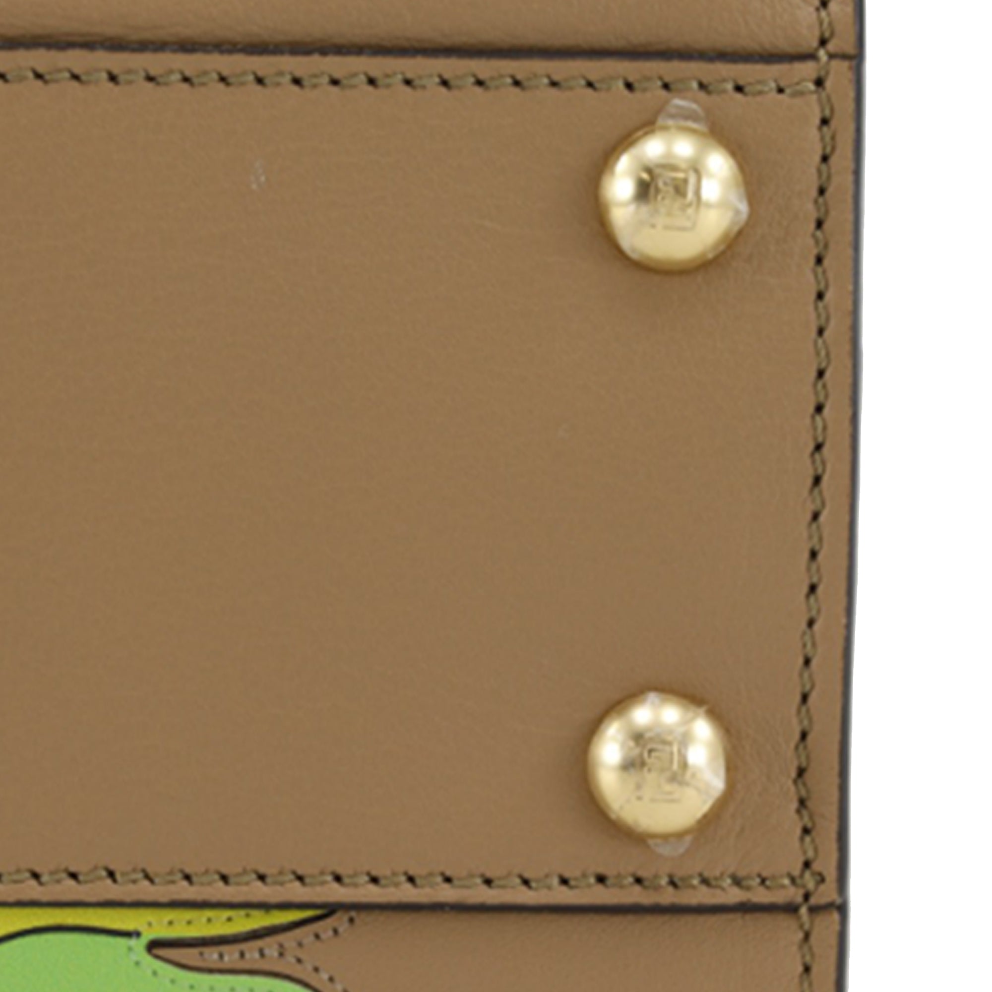 Fendi Mini Nappa Flower Inlay Peekaboo Iconic Satchel - image 10