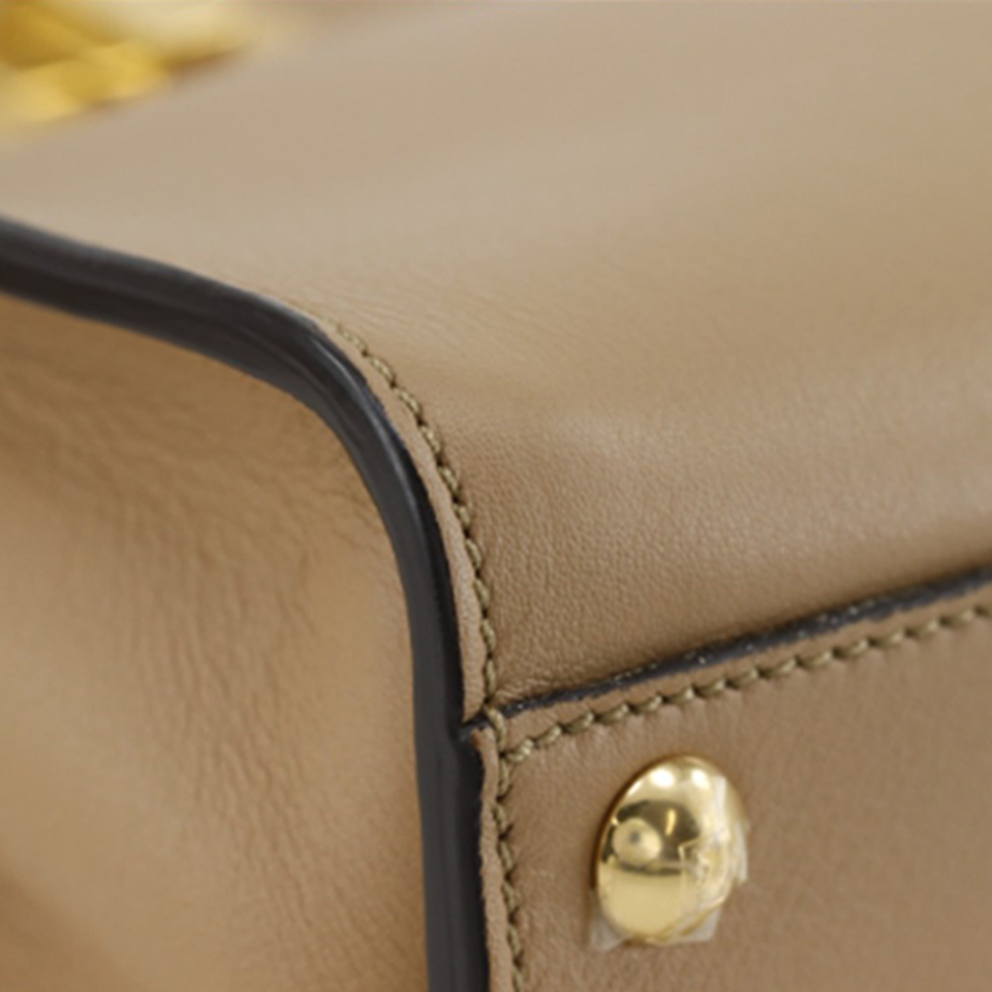 Fendi Mini Nappa Flower Inlay Peekaboo Iconic Satchel - image 11