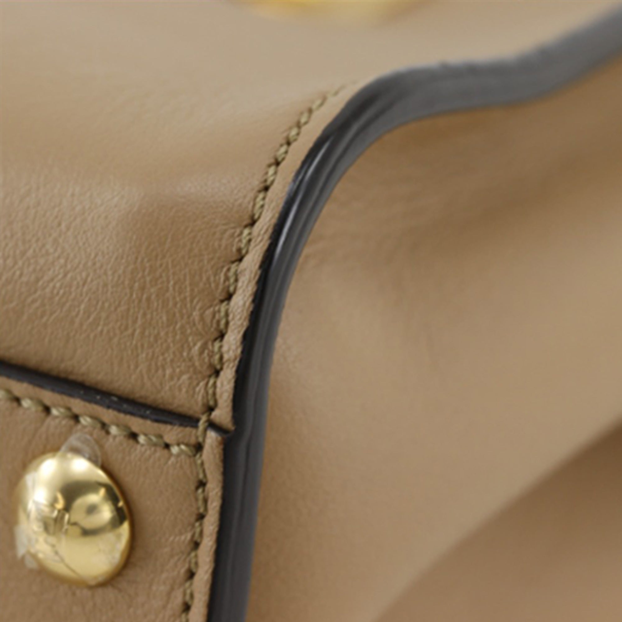 Fendi Mini Nappa Flower Inlay Peekaboo Iconic Satchel - image 12