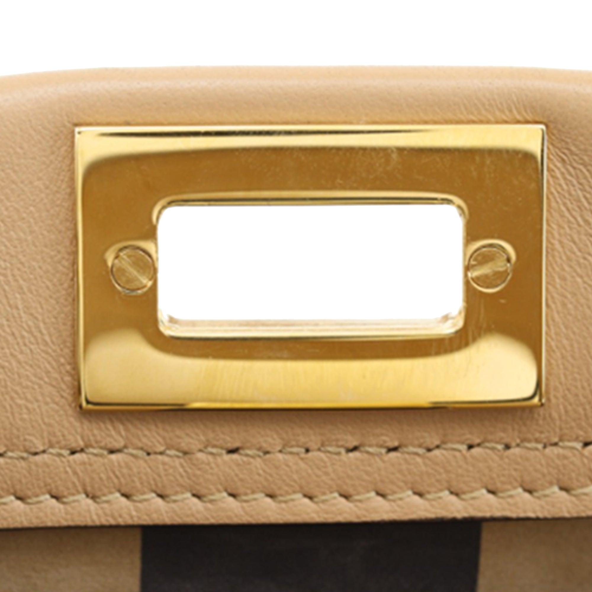 Fendi Mini Nappa Flower Inlay Peekaboo Iconic Satchel - image 13
