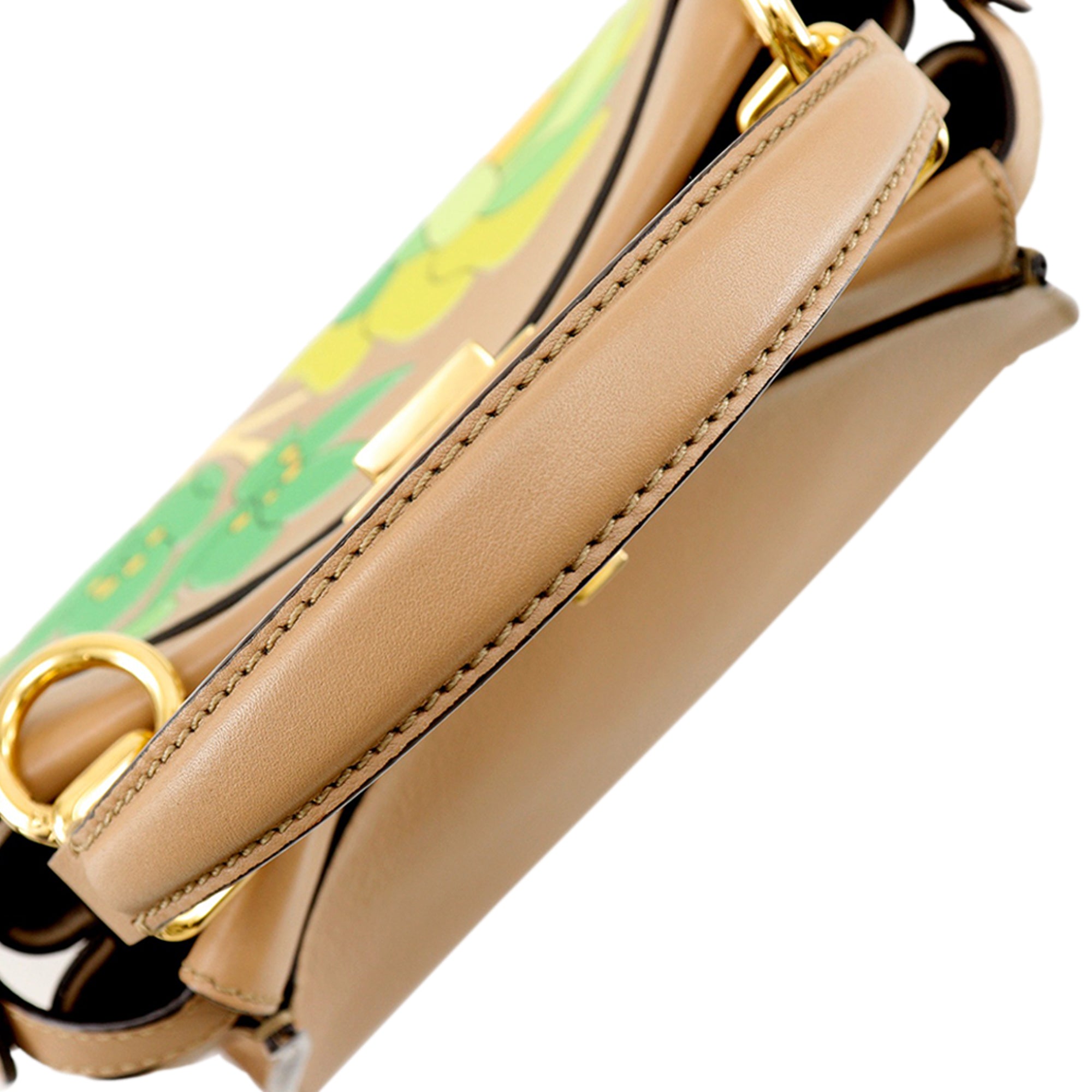 Fendi Mini Nappa Flower Inlay Peekaboo Iconic Satchel - image 16