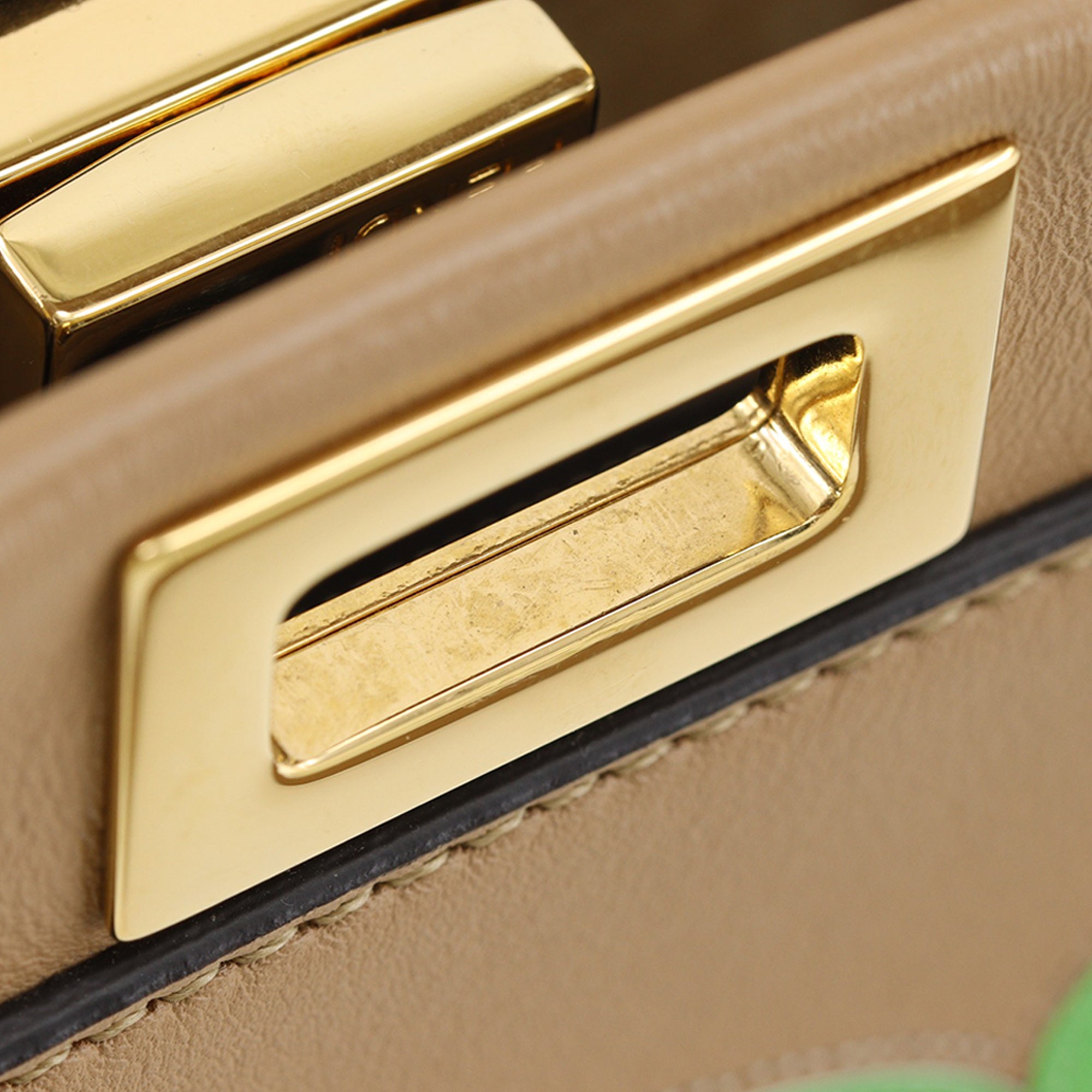 Fendi Mini Nappa Flower Inlay Peekaboo Iconic Satchel - image 22