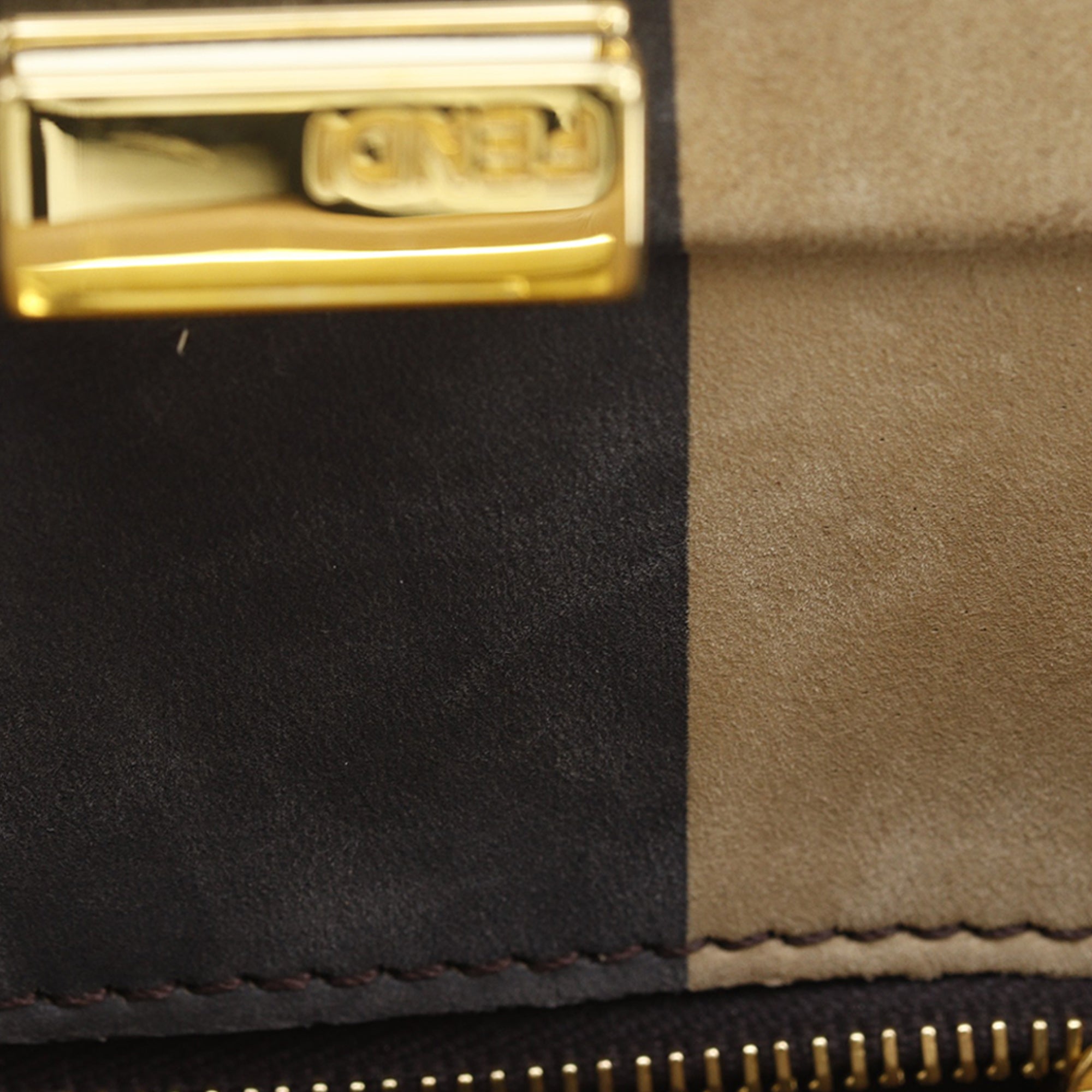 Fendi Mini Nappa Flower Inlay Peekaboo Iconic Satchel - image 23