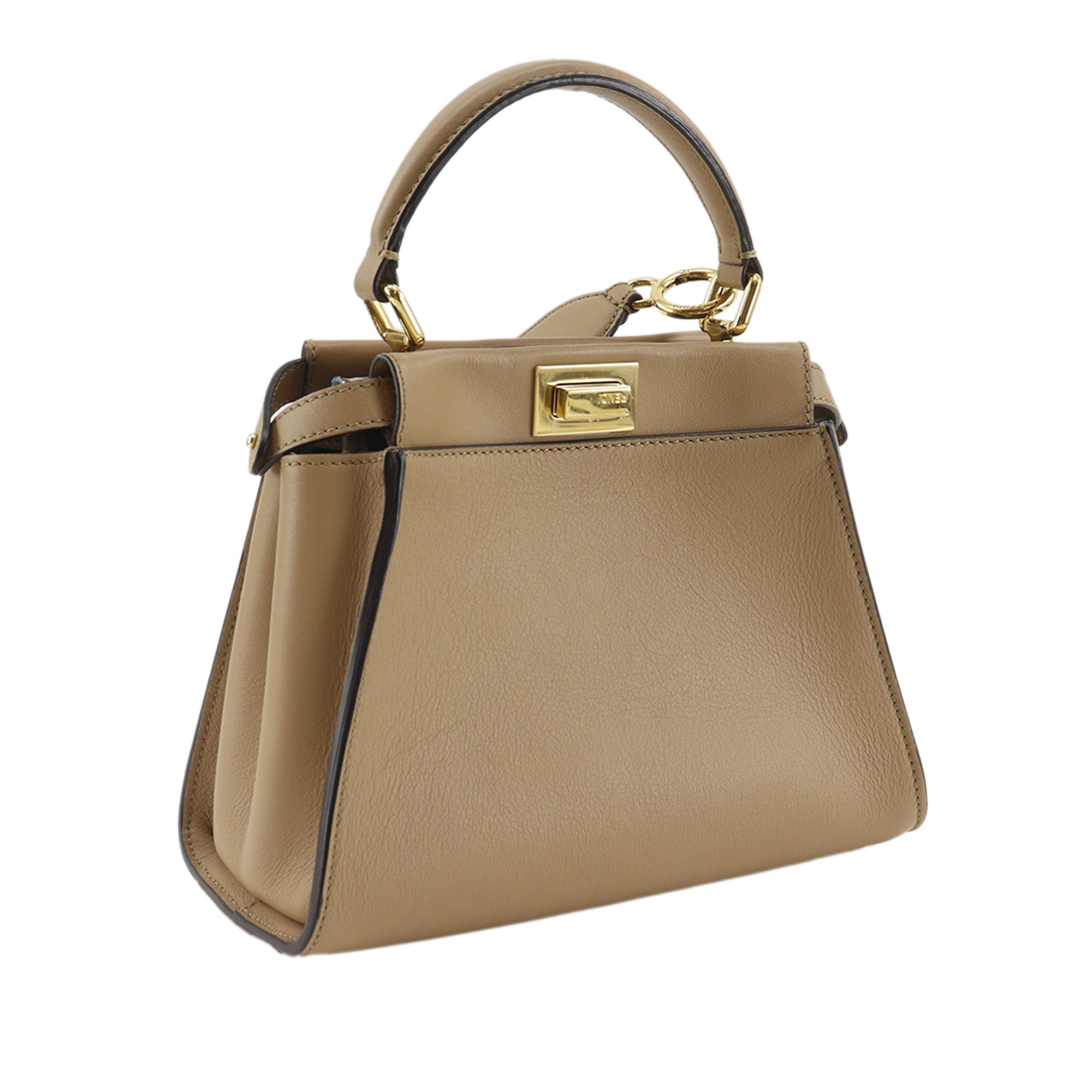 Fendi Mini Nappa Flower Inlay Peekaboo Iconic Satchel - image 3