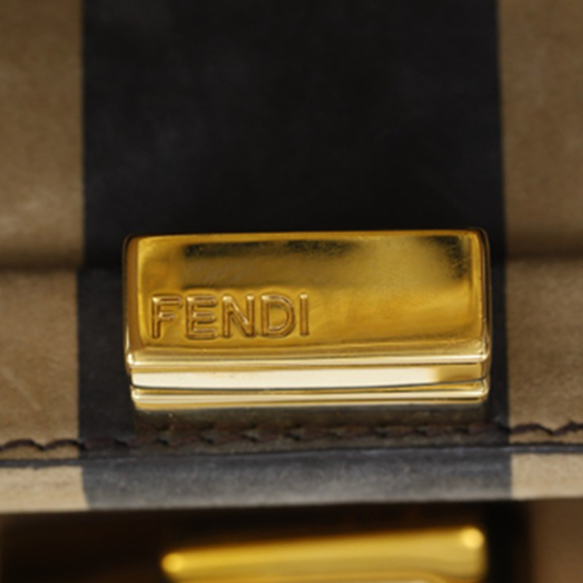 Fendi Mini Nappa Flower Inlay Peekaboo Iconic Satchel - image 8