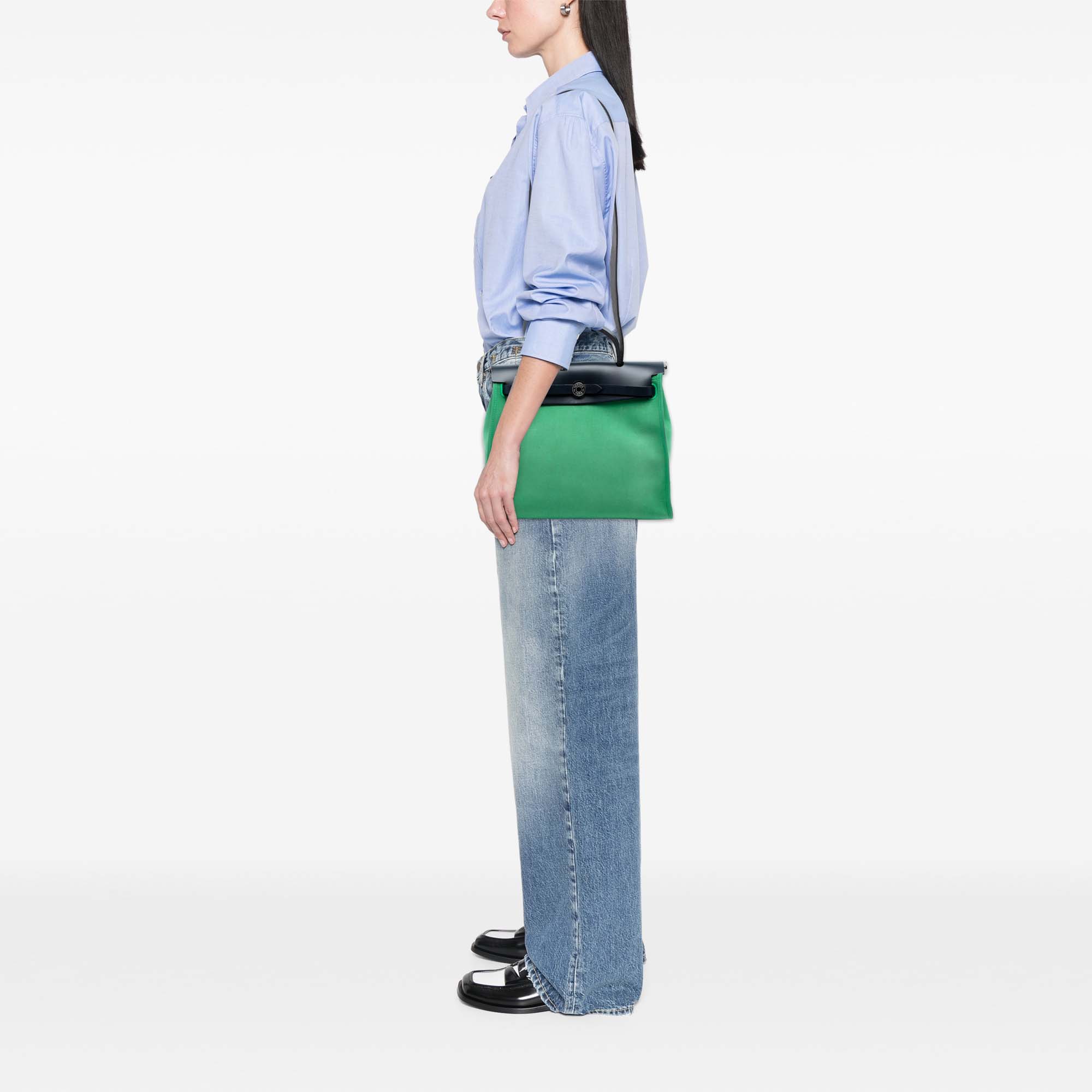 Hermès Toile Herbag Zip 31 - image 7