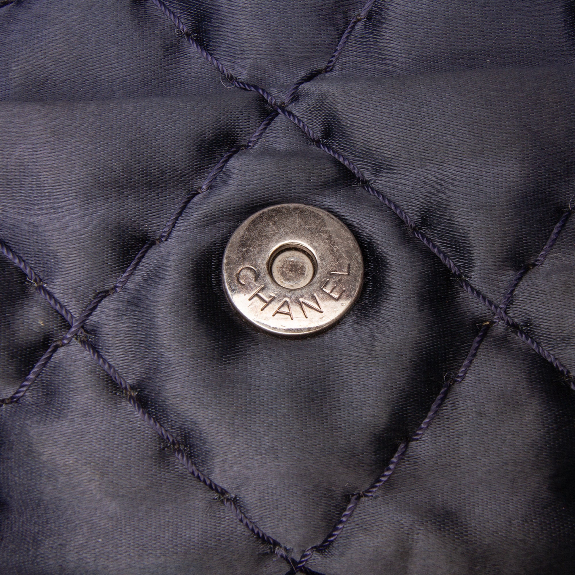 Chanel Extra Large CC Quilted Satin Single Flap - image 7
