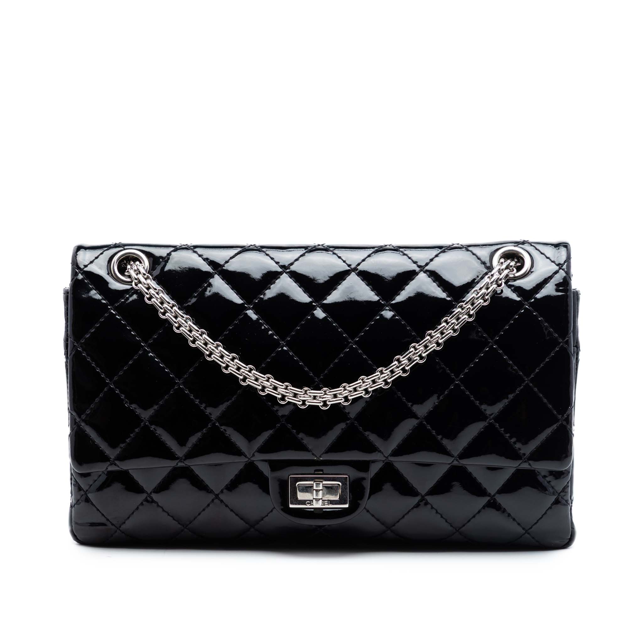 Chanel Quilted Patent Reissue 2.55 Double Flap 226 - image 1