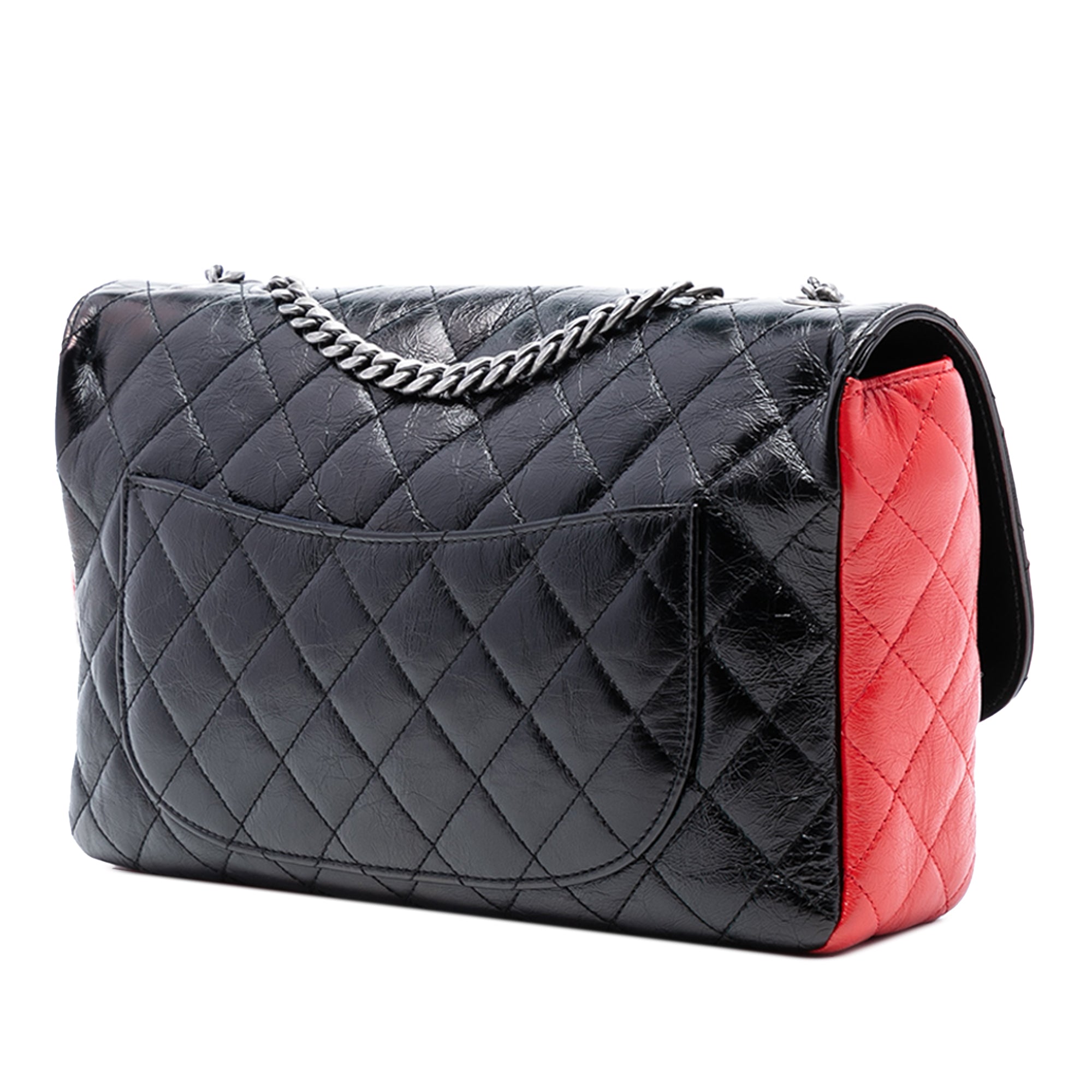 Chanel Large Tricolor Quilted Glazed Calfskin CC Plate Flap - image 2